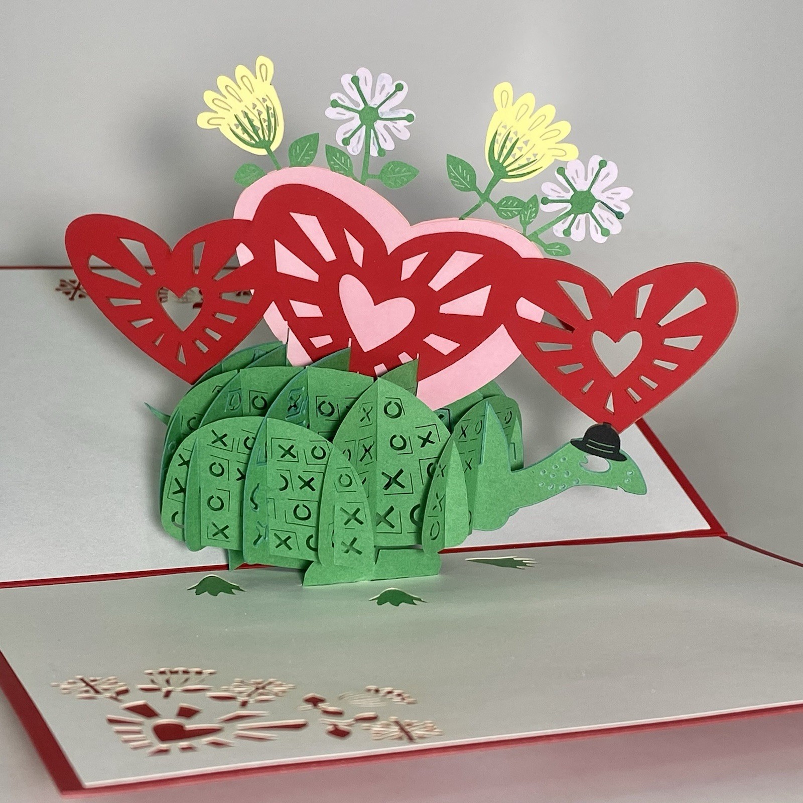 Lovepop LP1106 LOVE TURTLE Pop Up Slicegami 3D Greeting Card