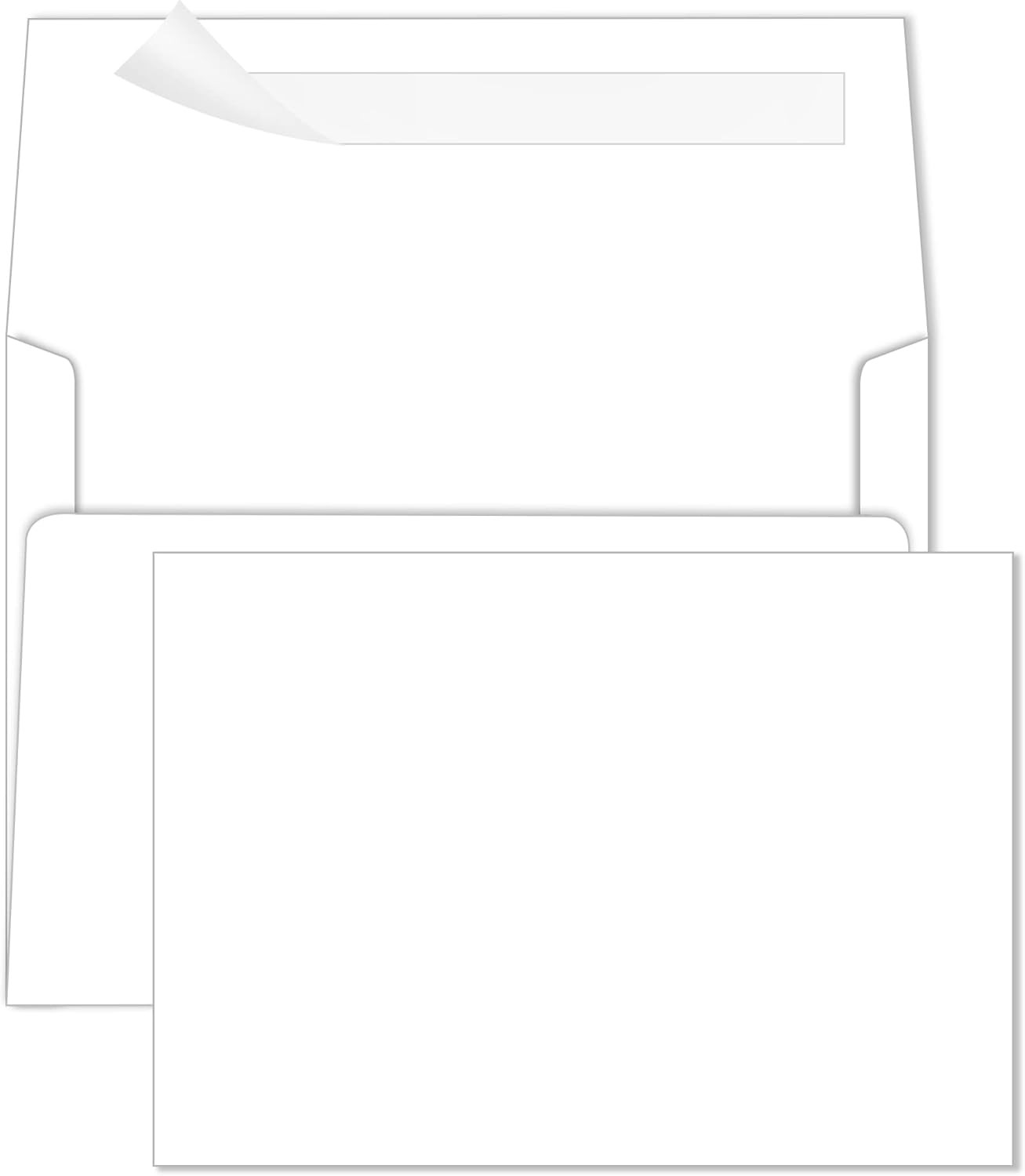 Blank Note Cards (Not Folded) and Envelopes 5 x 7 Flat Cardstock and A7 Envelope