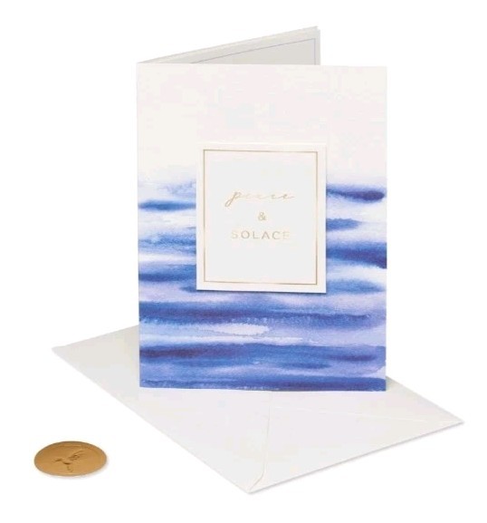 Papyrus Sympathy Card peace & SOLACE
