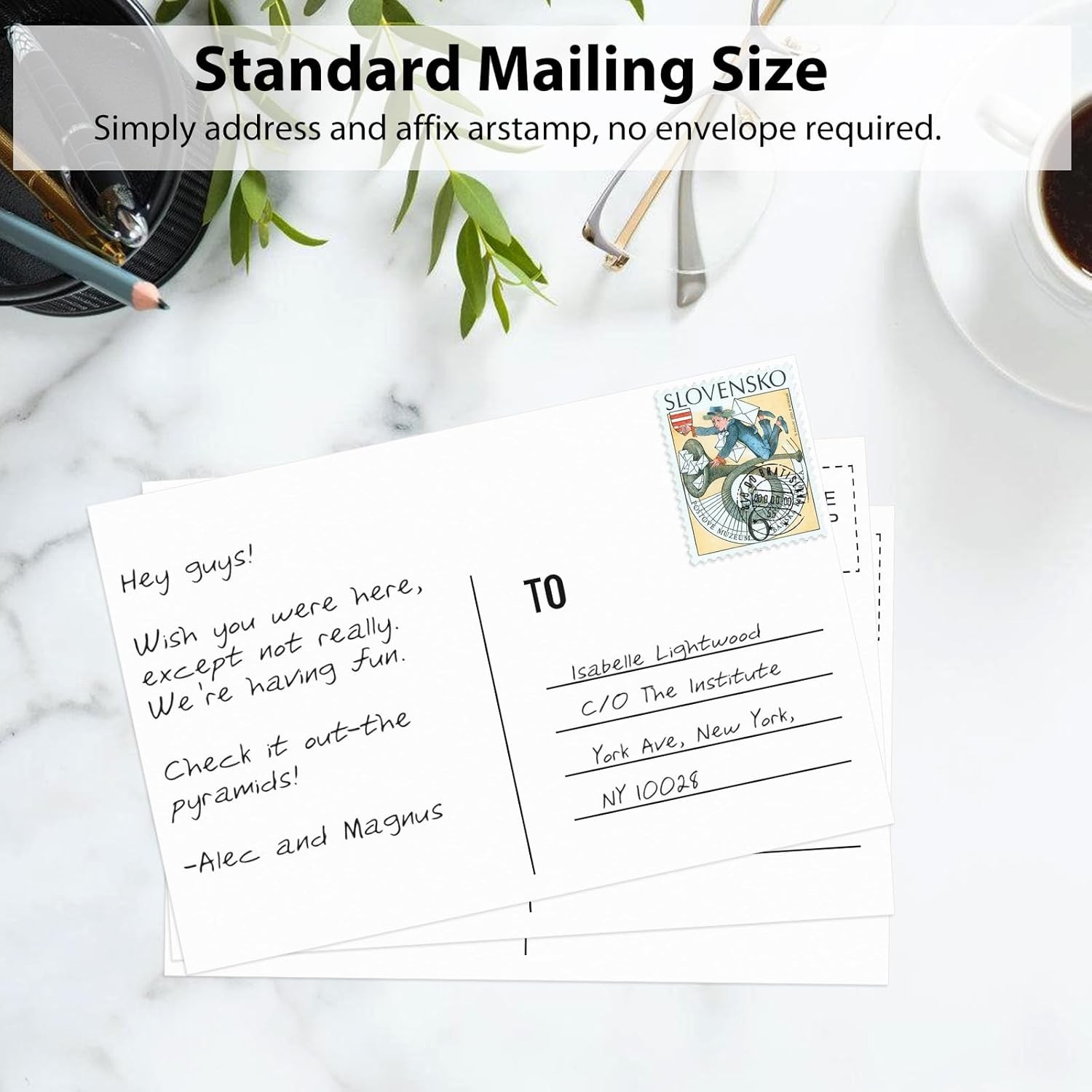 Utron 94PCS Blank Postcards for Mailing, 300 GSM Postcard 4 x 6 inches, White
