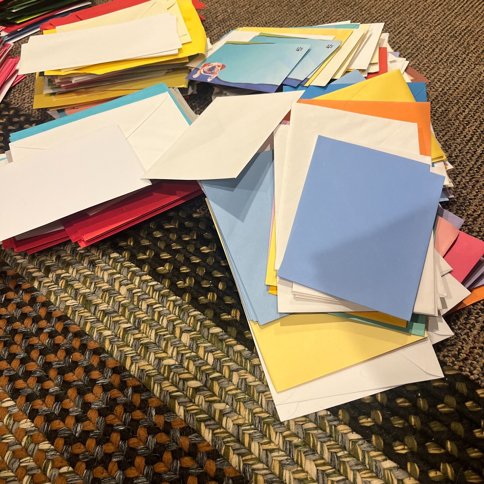 READ DESCRIPTION Huge Lot Of Cards And Envelopes Mixed Holidays And Birthdays