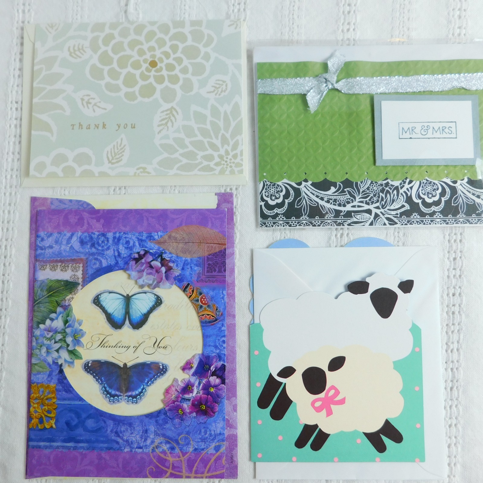 Variety Lot of 55 GREETING CARDS Birthday Thank You, Get Well, Blank, Wedding +