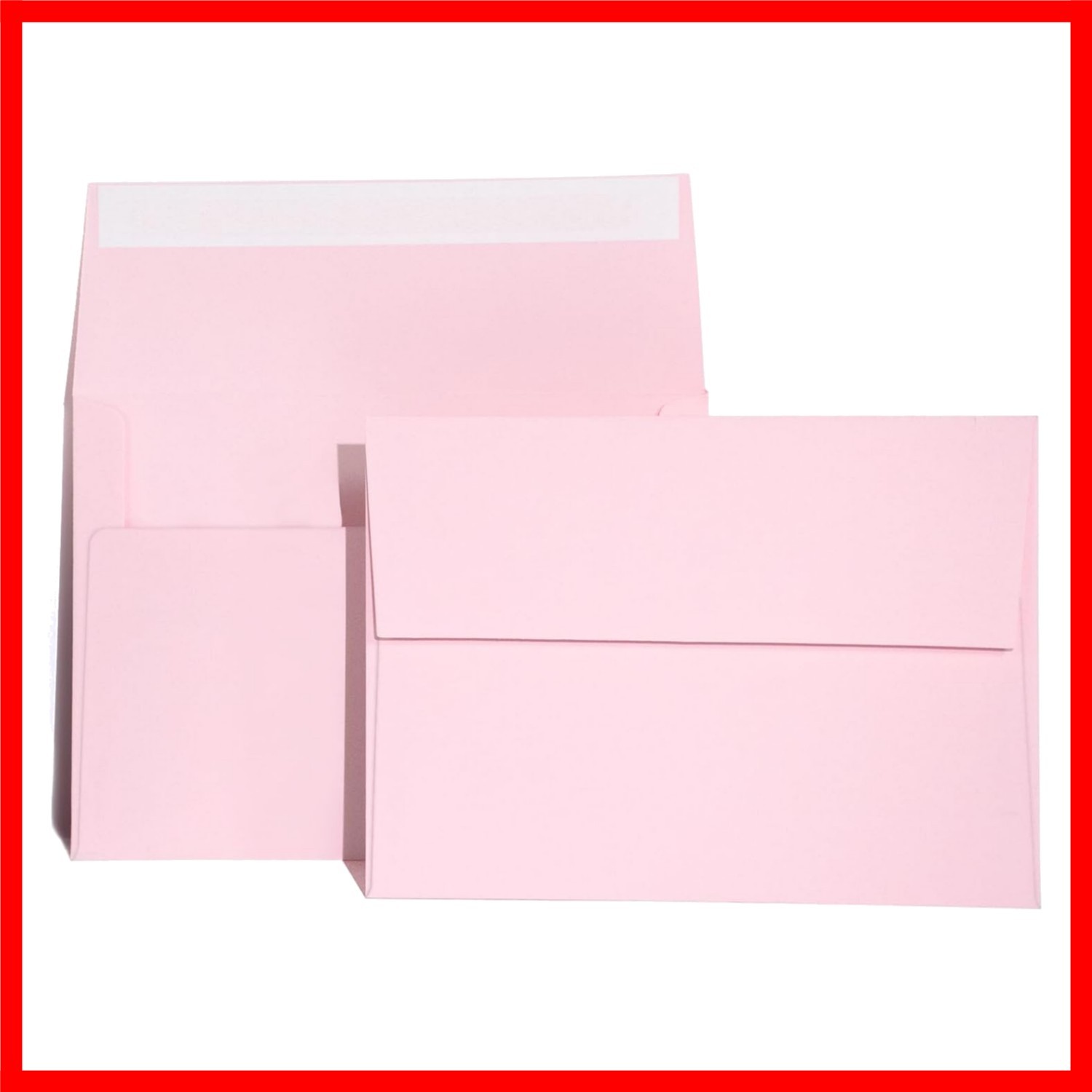 Elegant Pink Self-Sealing Envelopes for Weddings & Events – 100 Pack