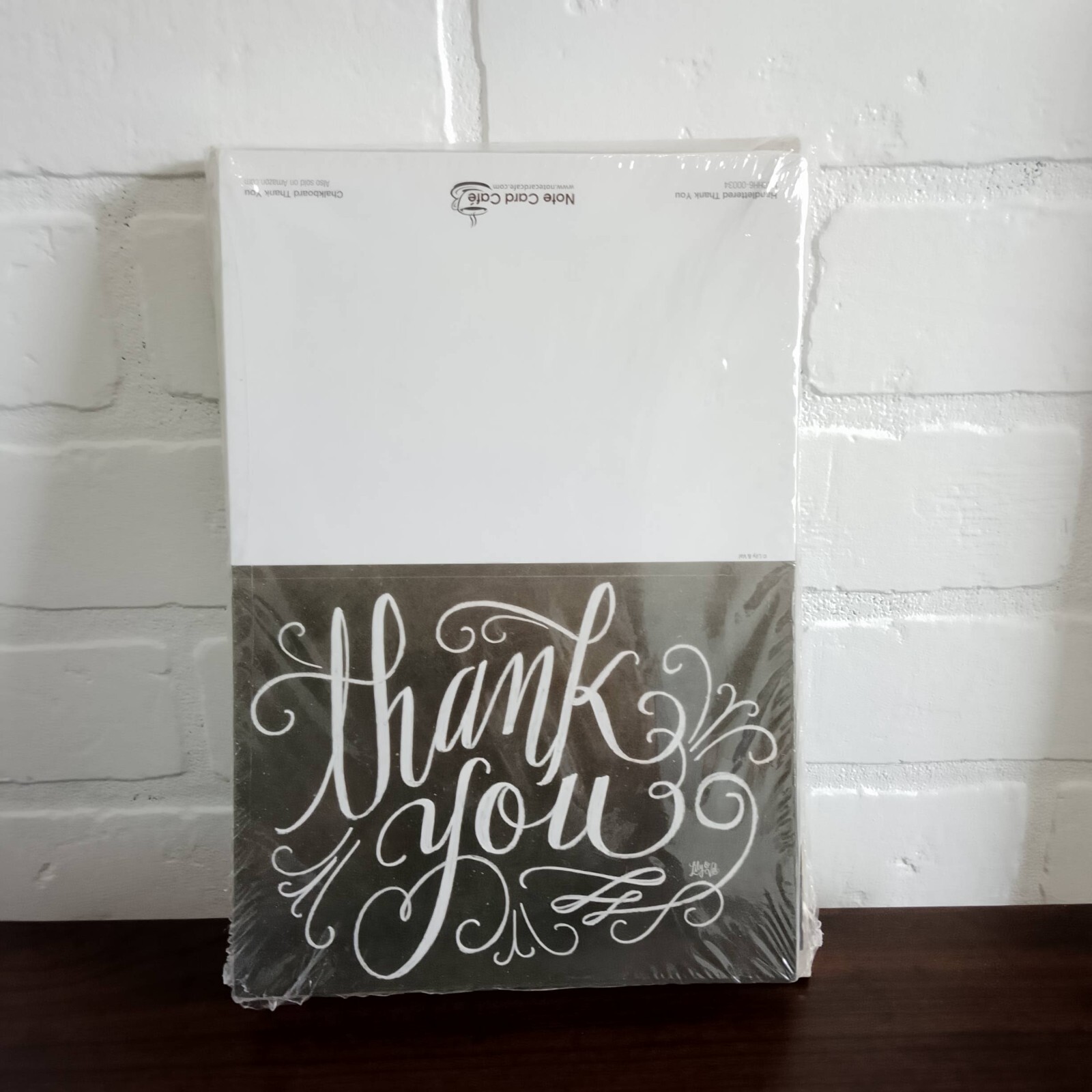 New Note Card Cafe Chalkboard Thank you 36 Cards and Envelopes – 6 Designs