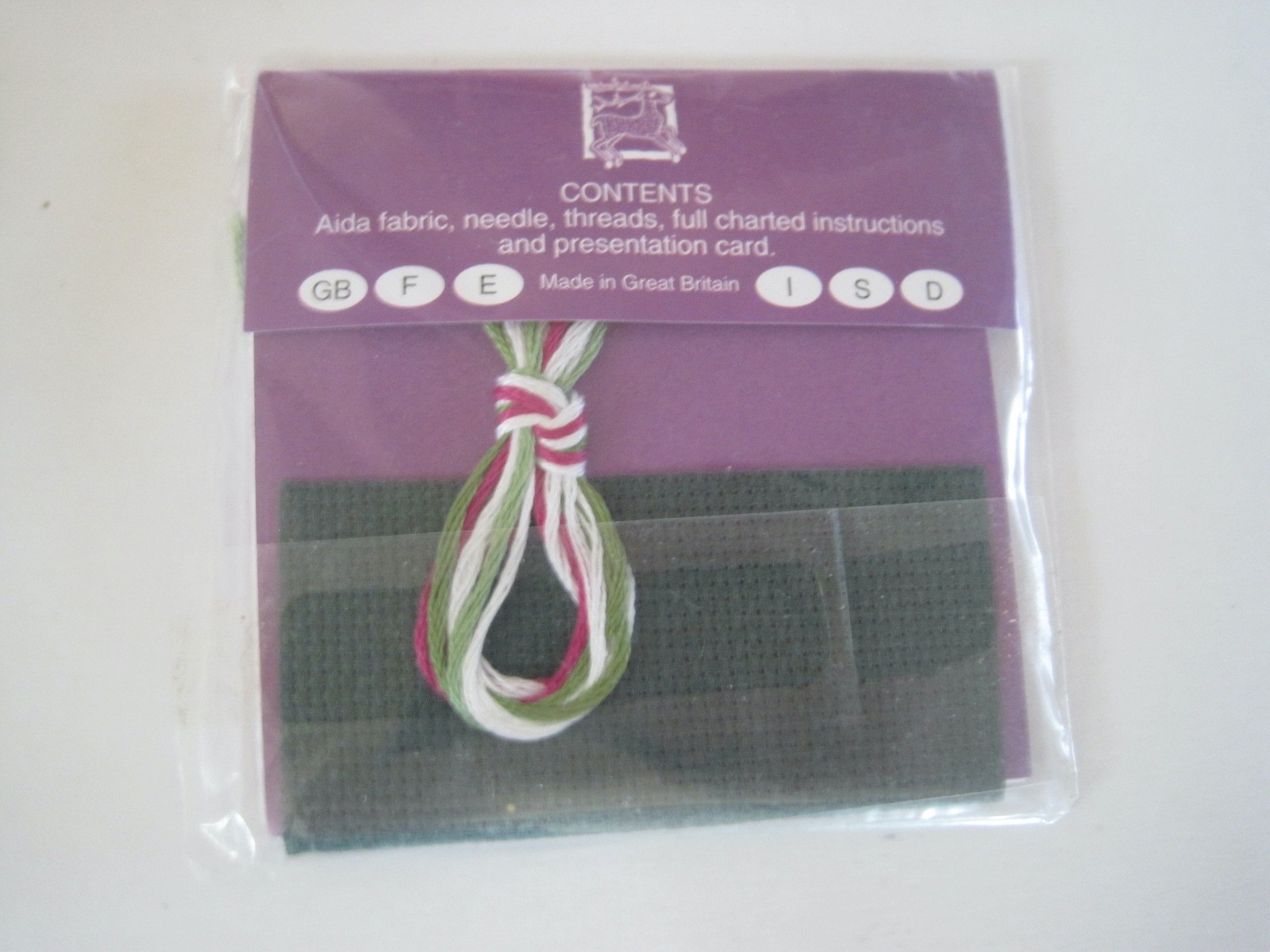 Keepsakes Snowdrops Cross Stitch Bead Gift Card Kit