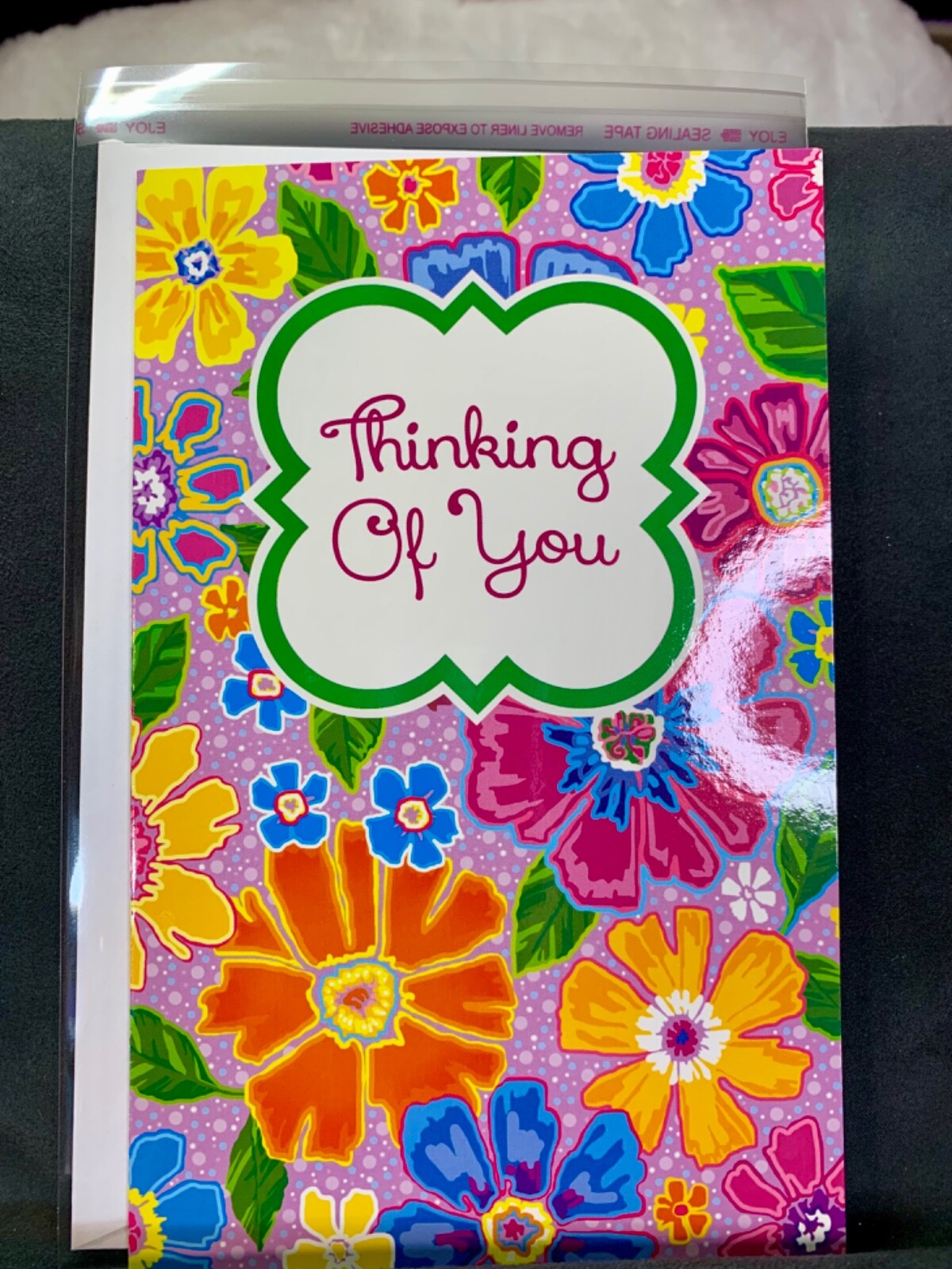 Thinking of You Card! Beautiful Purple Flowers! You are Wonderful