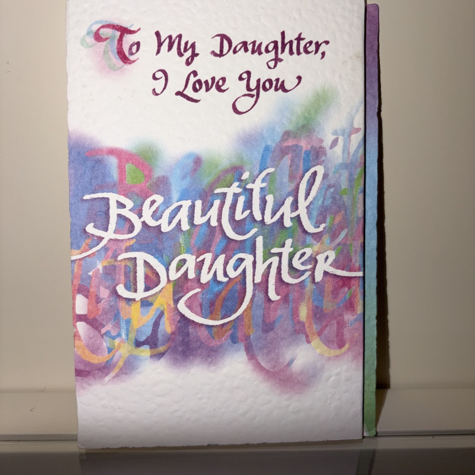 Blue Mountain Arts Greeting Card “My Daughter i love you” free ship 612
