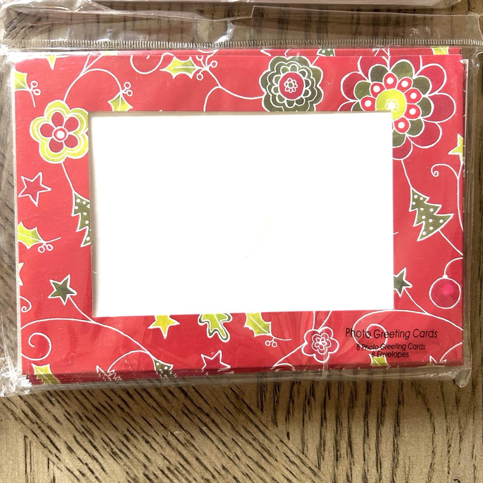 Studio 18 4 Packages of 8 Christmas Photo Frame Cards New