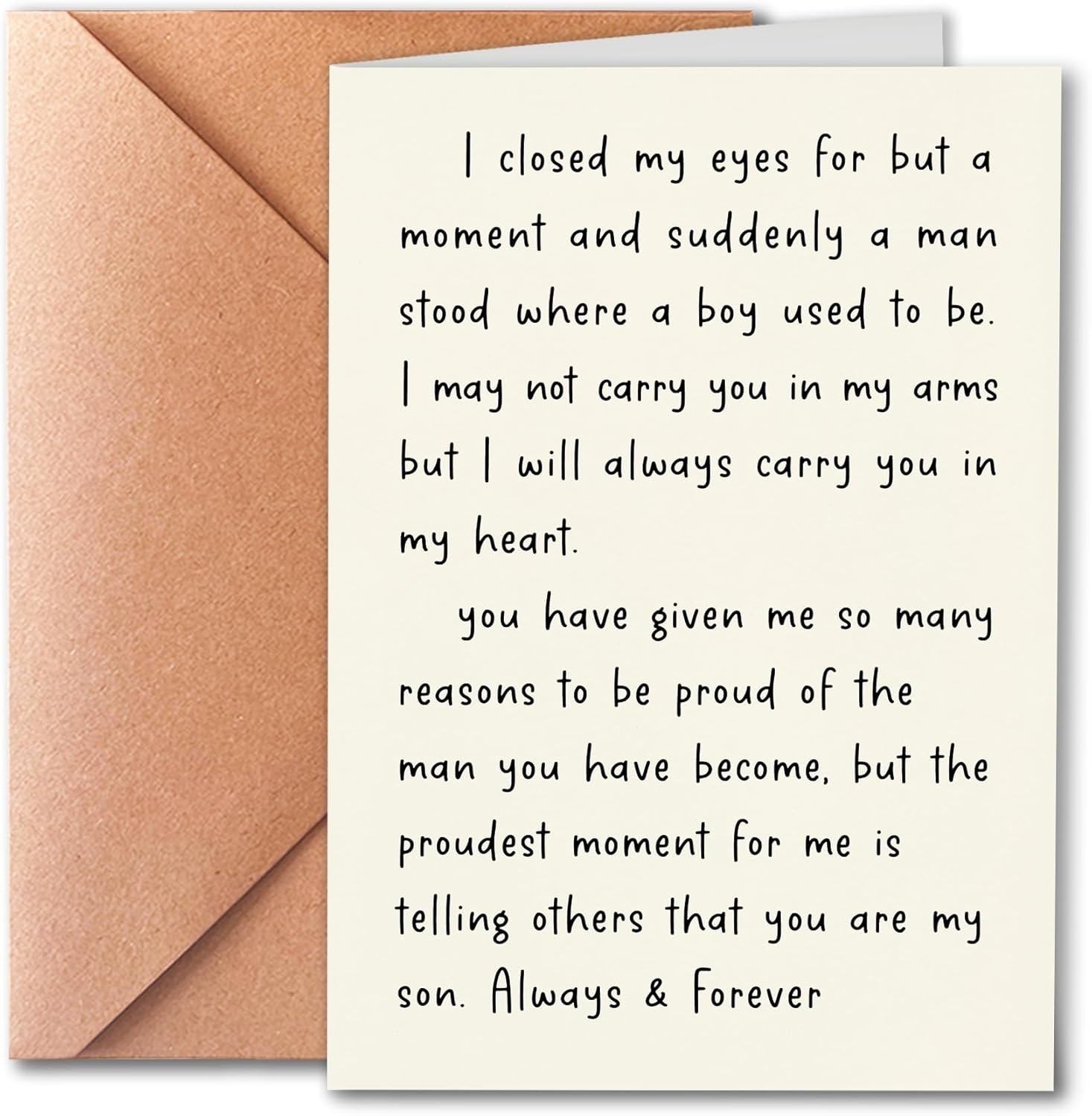 Birthday Card for Son Adult, Happy Adult Sons, SON-KM-9