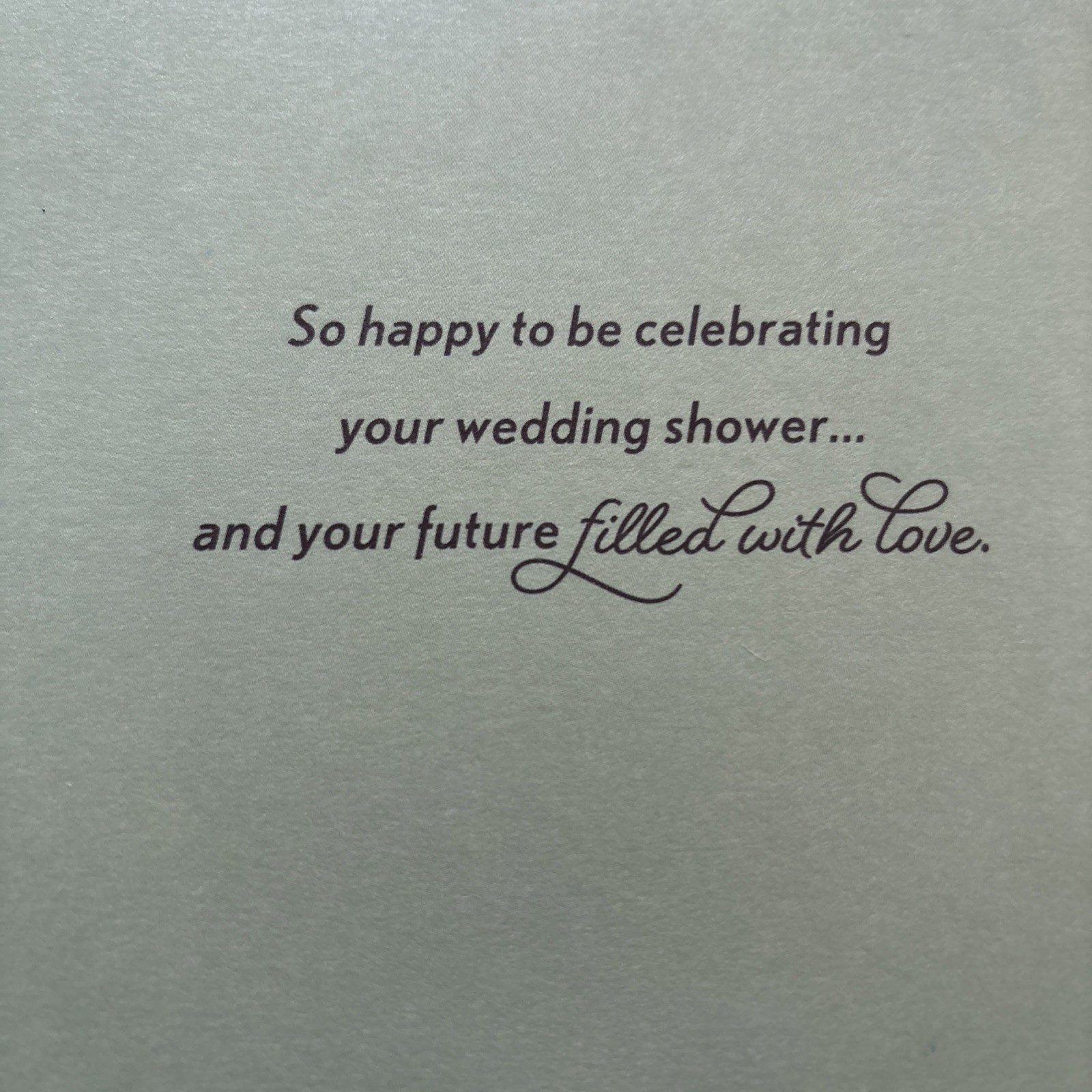 For Your Wedding Bridal Shower So Much Joy Love 5.5”x8” Hallmark Greeting Card
