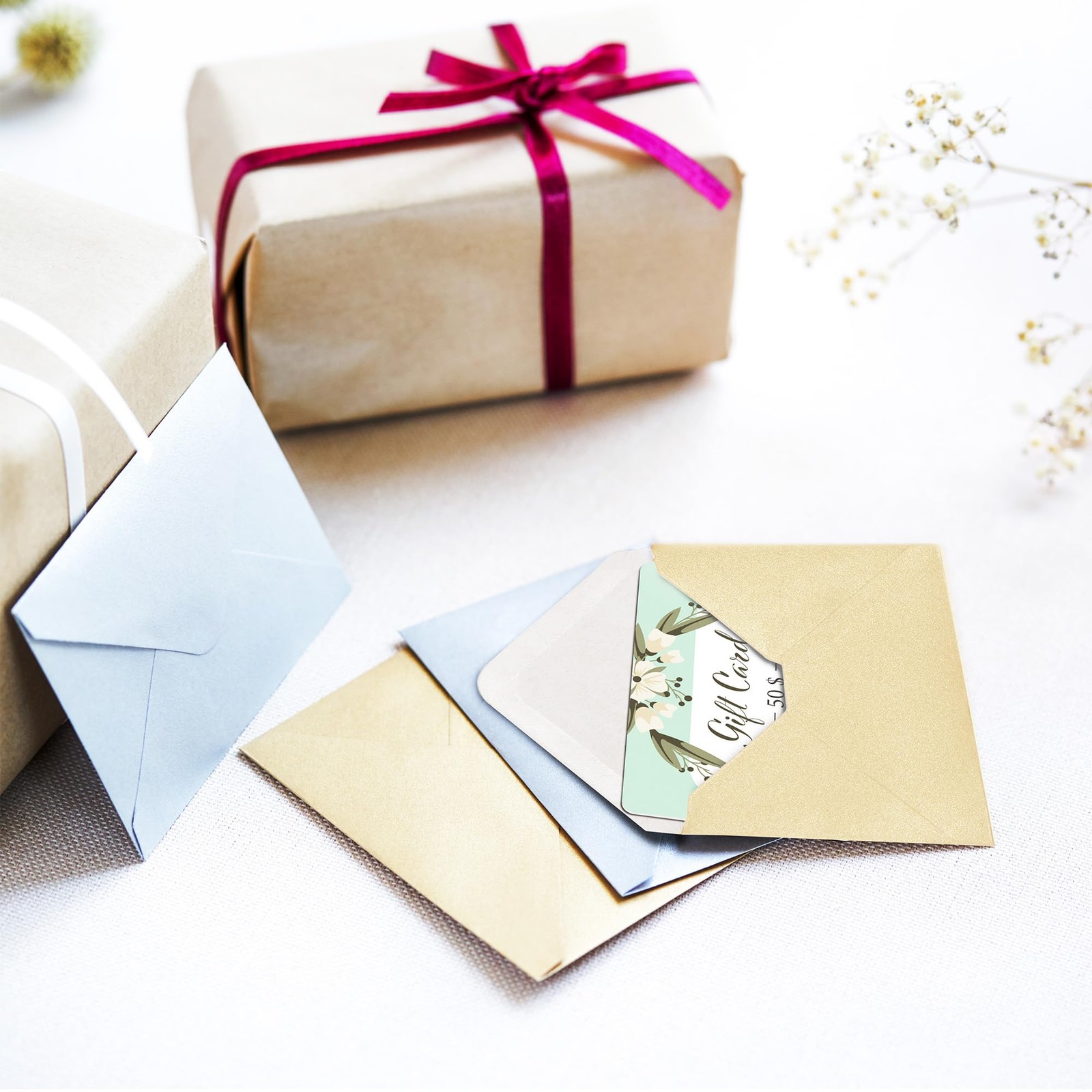 Gift Card Envelopes – 100-Count Mini Envelopes, Business Card Envelopes, Bulk…