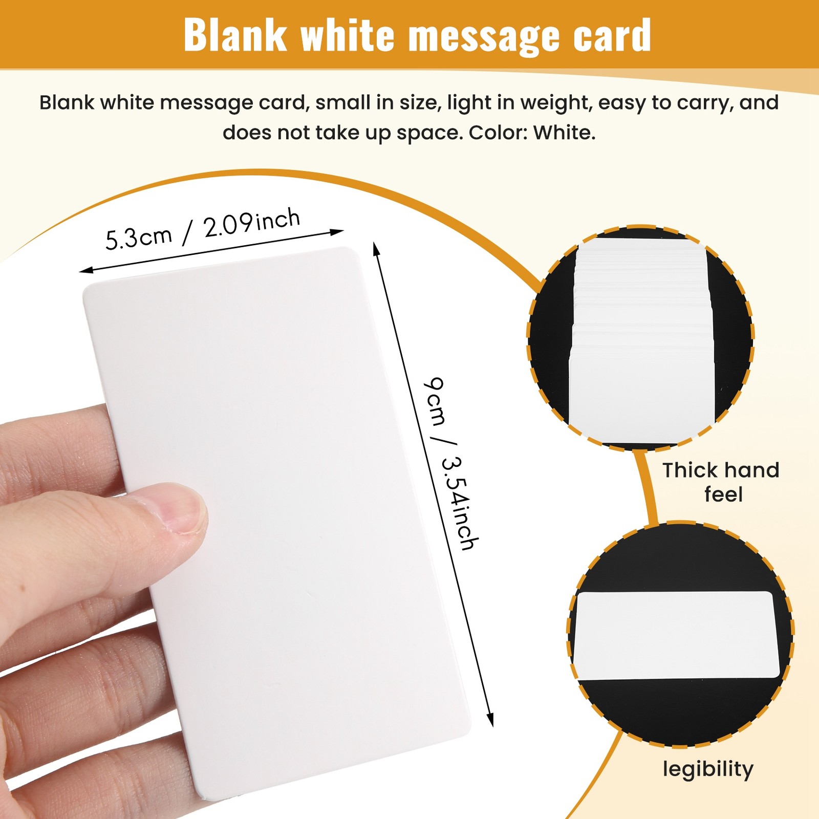 Blank White Cardboard Message Card Business Cards Card DIY Tag Gift Card8004