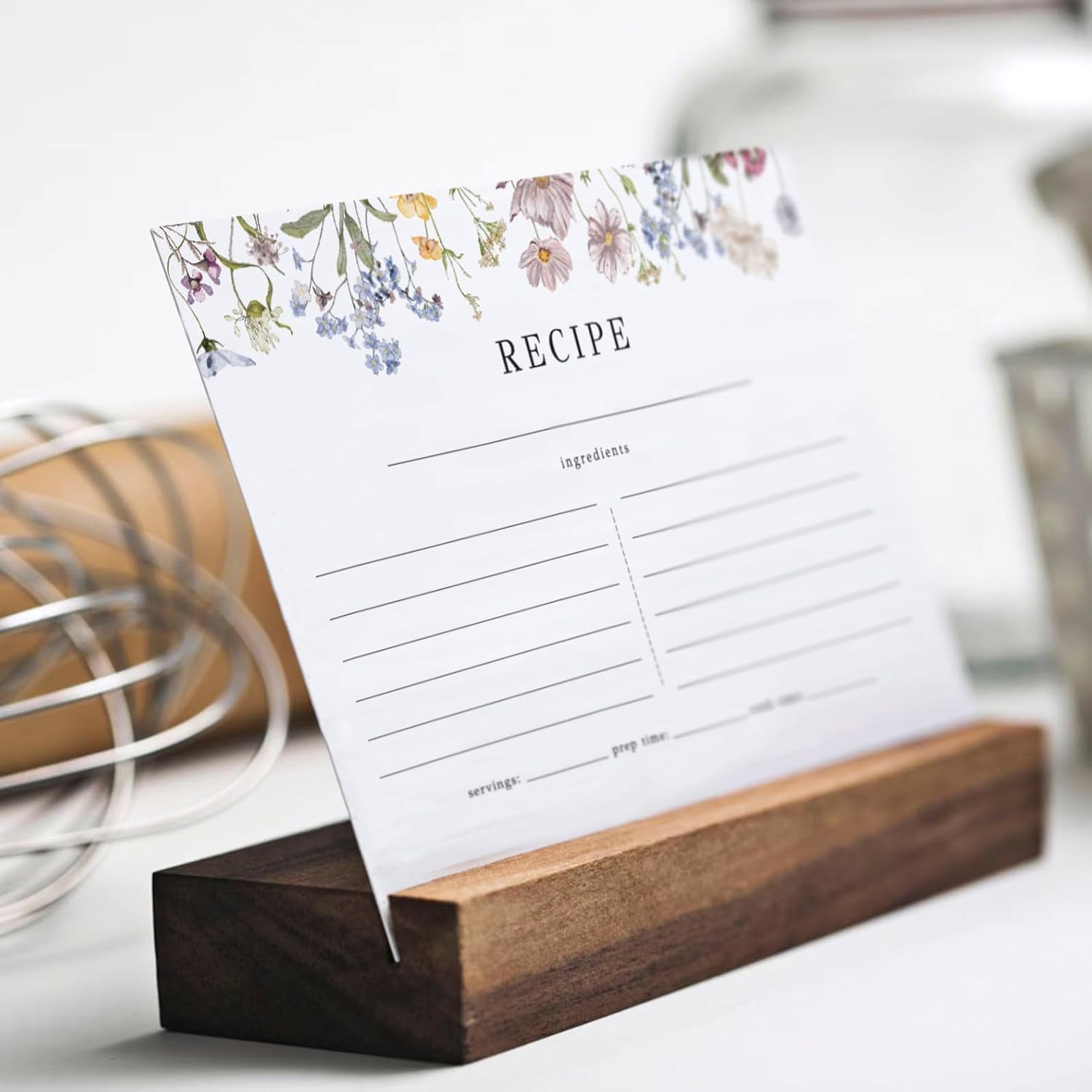 Gardencity Recipe Cards, 4X6 Recipe Cards for Bridal Shower and Weddings, Double