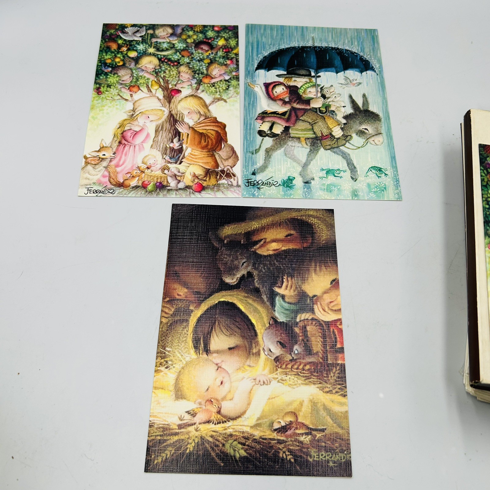 21 Qty Vtg Juan Ferrandiz Greeting Cards By Schmid Unused 1970s Nostalgia