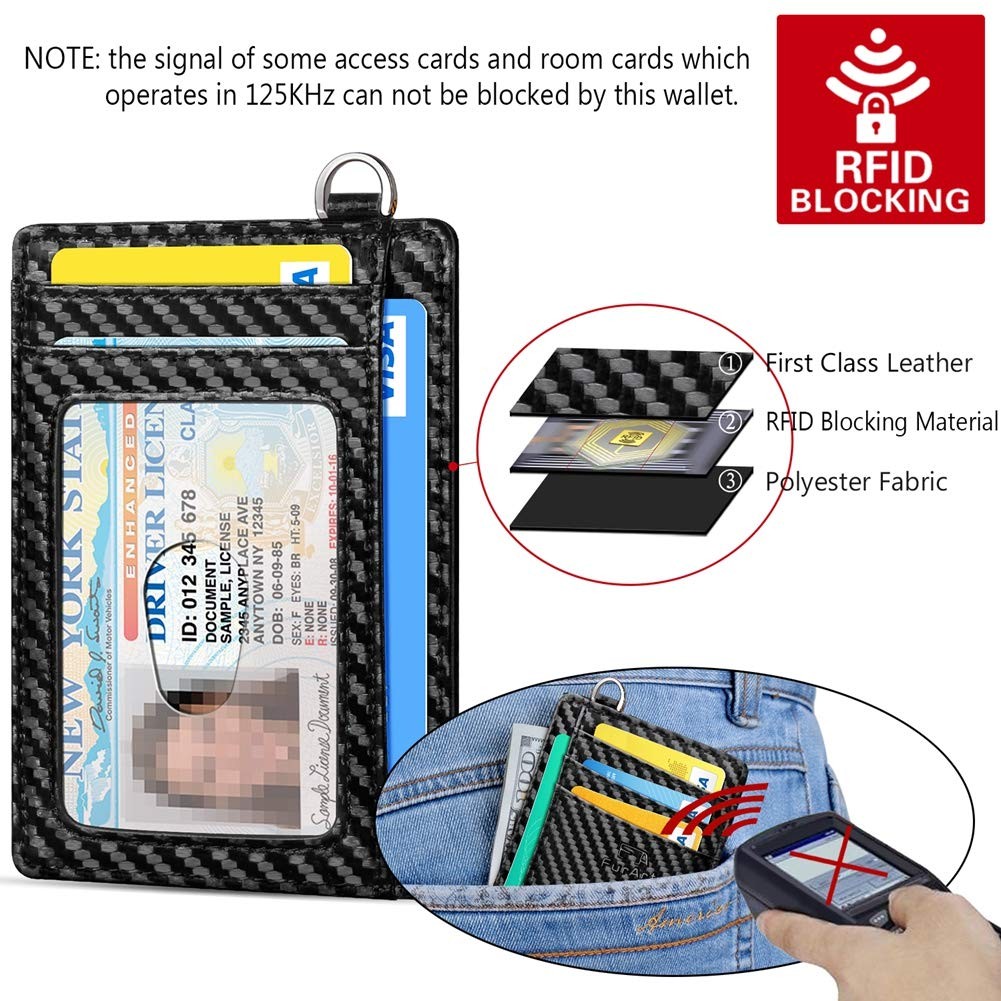 FurArt Slim Minimalist Wallet, Front Pocket Wallets, RFID Blocking, Credit Ca…