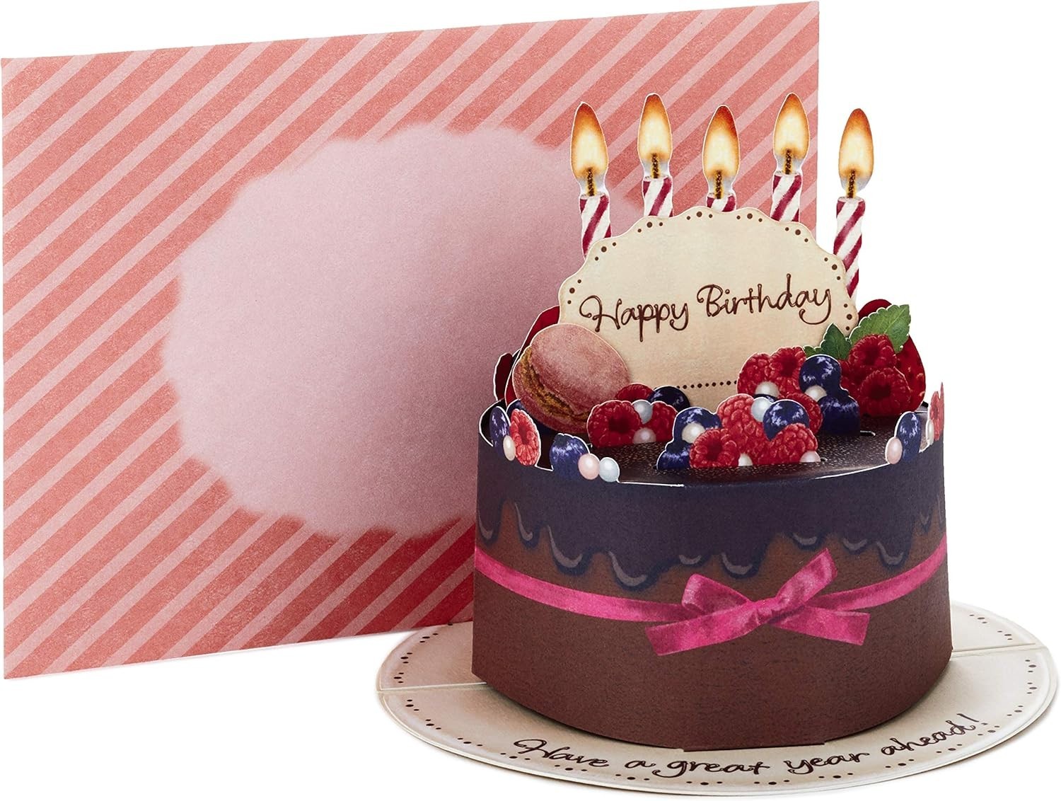 Pop Up Birthday Card Chocolate Cake