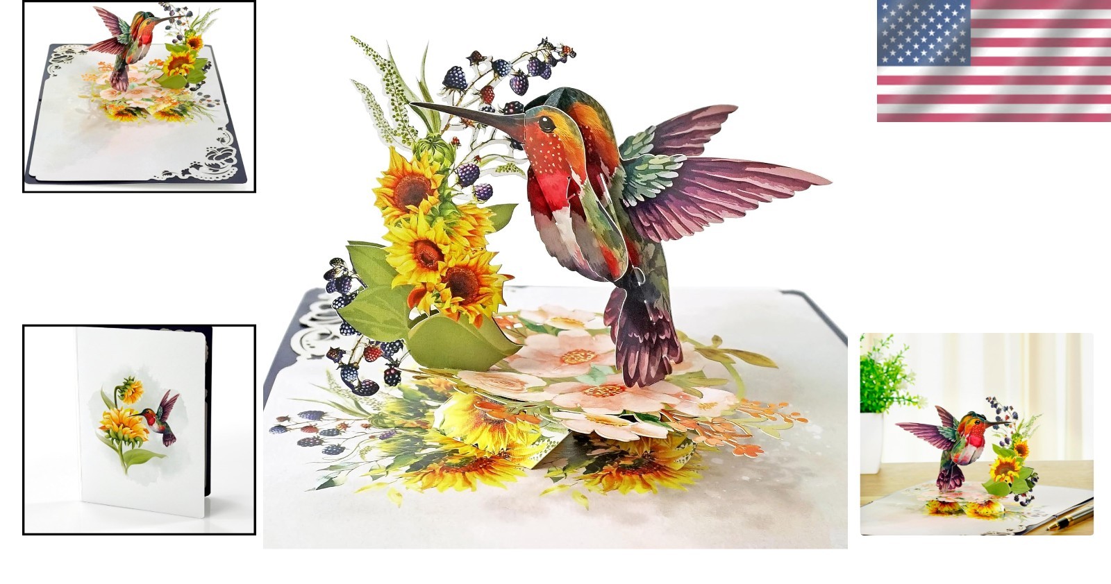 Floral 3D Pop Up Card – Birthday, Mothers Day