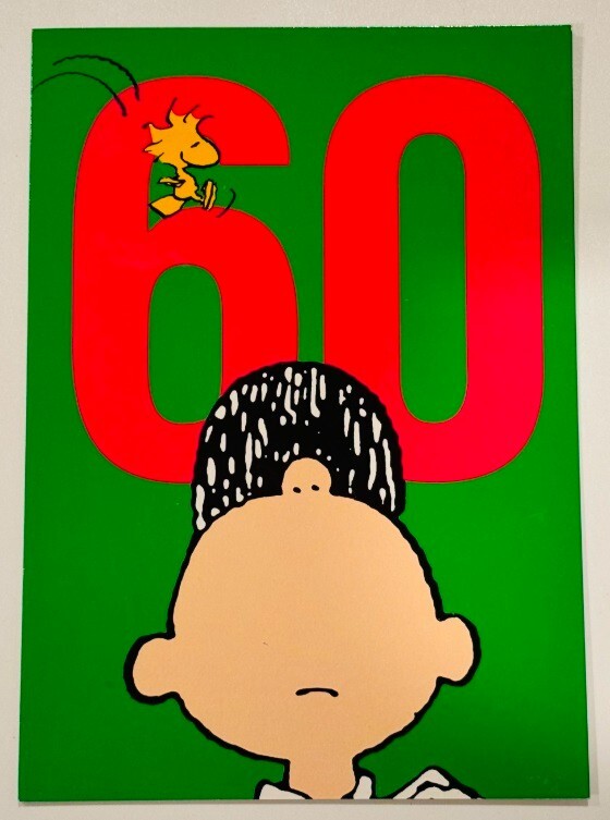 SNOOPY PEANUTS Ink Group Rare Vintage 60th Happy Birthday Card Fast Postage