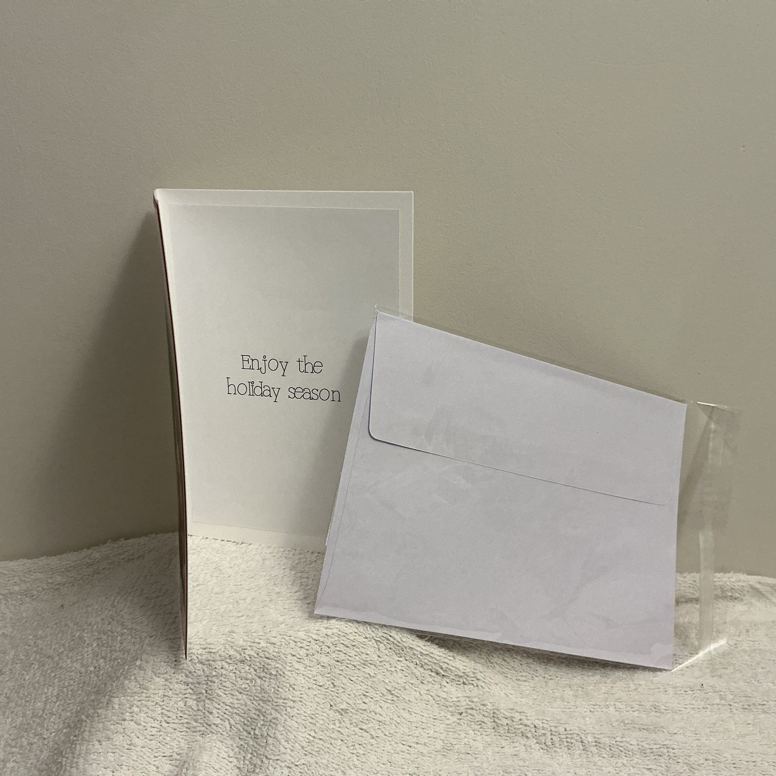 Hand Made Christmas Card With Envelope