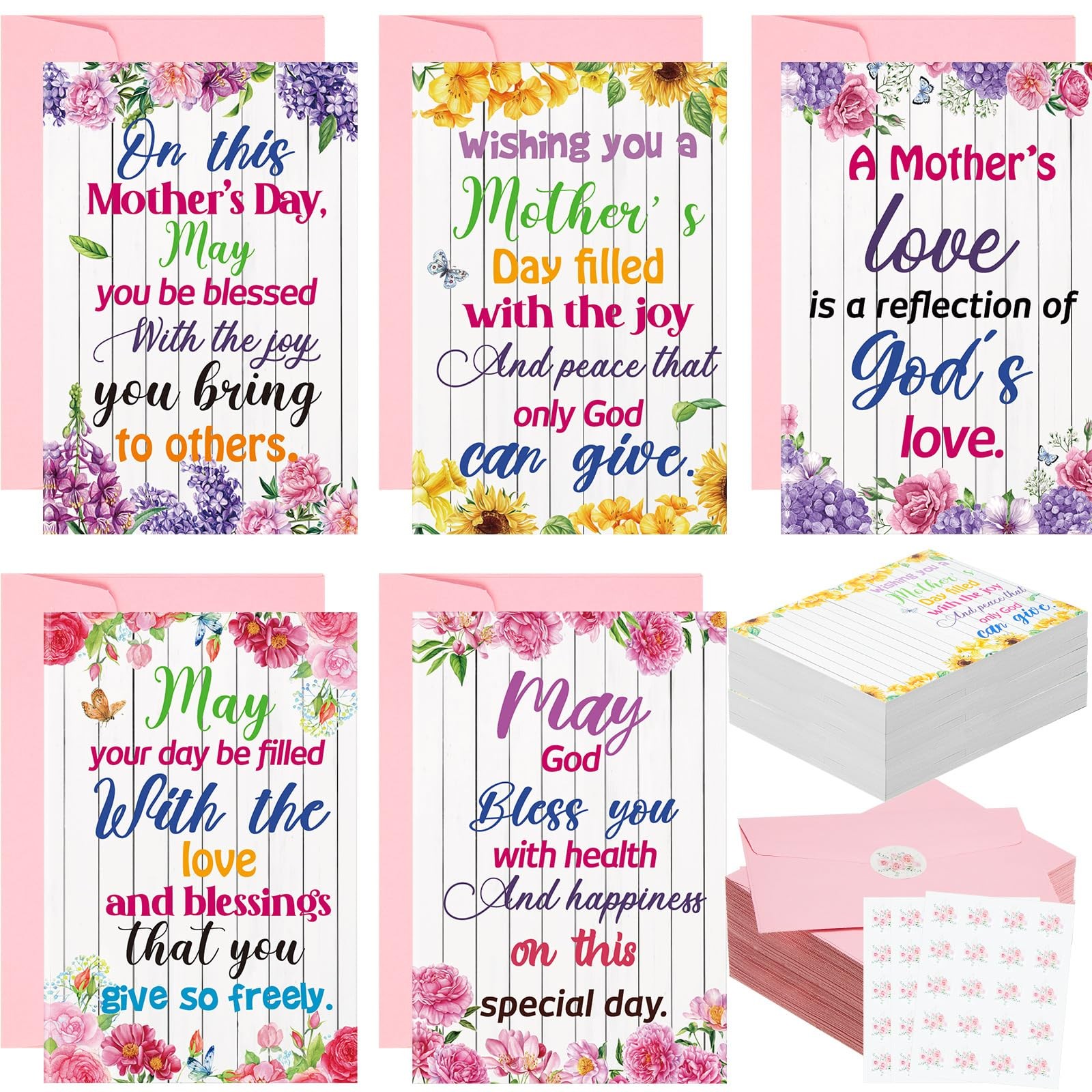 100 Pcs Father’s Day Cards Bulk Assortment Happy Fathers Days Greeting Cards w