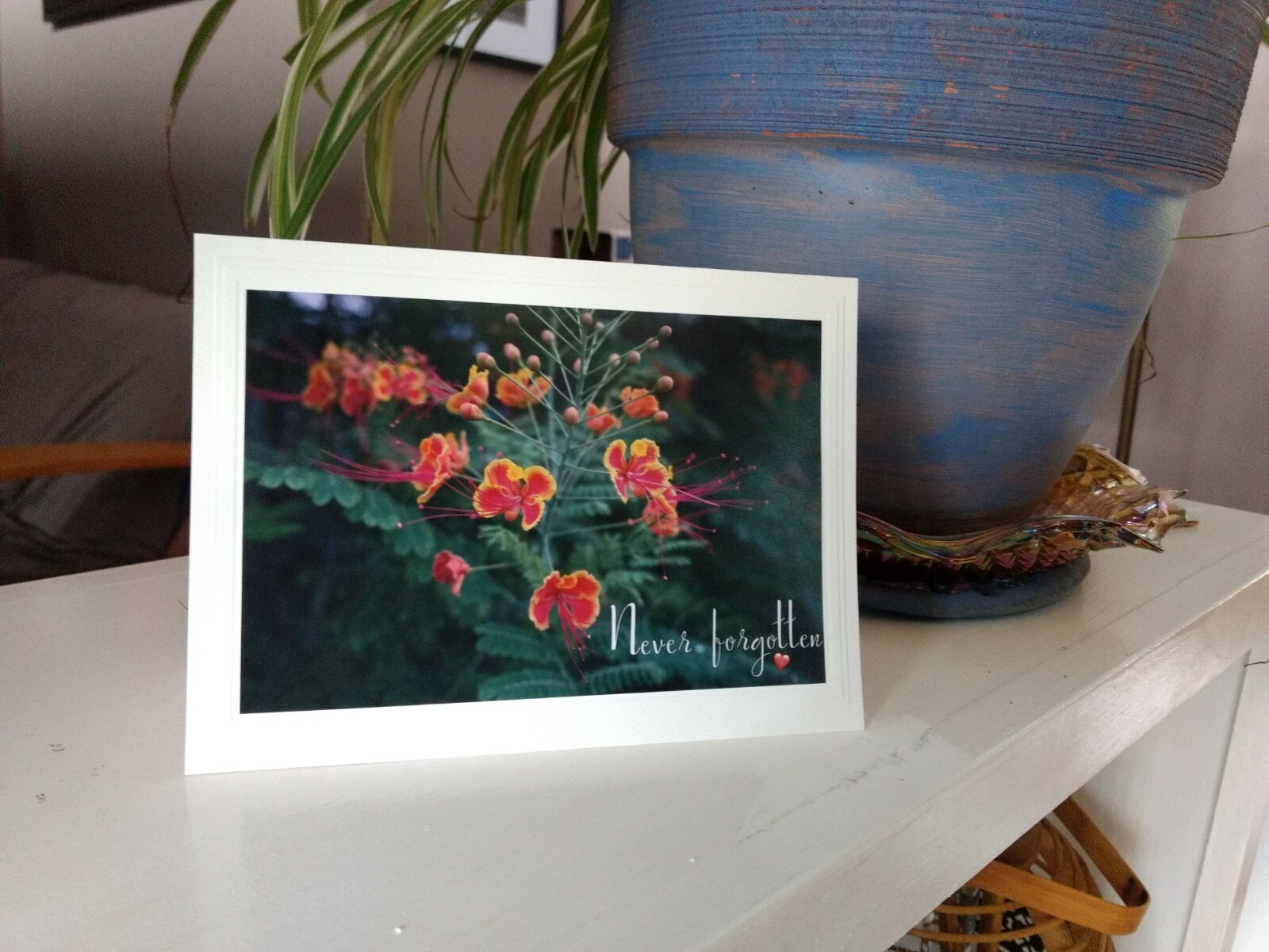 ‘Never Forgotten’. Lovely Blank Greeting Card w/Envelope, Artist is Seller