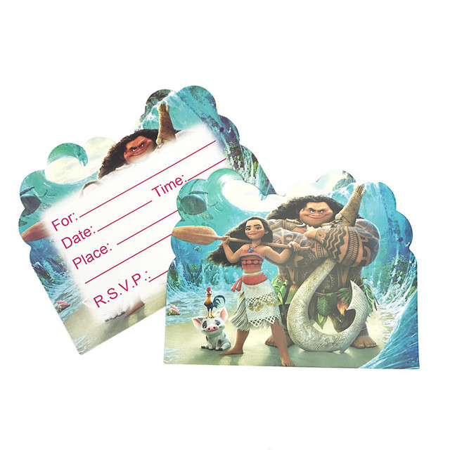 Moana Birthday Party Invitations 10 pieces Kids US Seller New