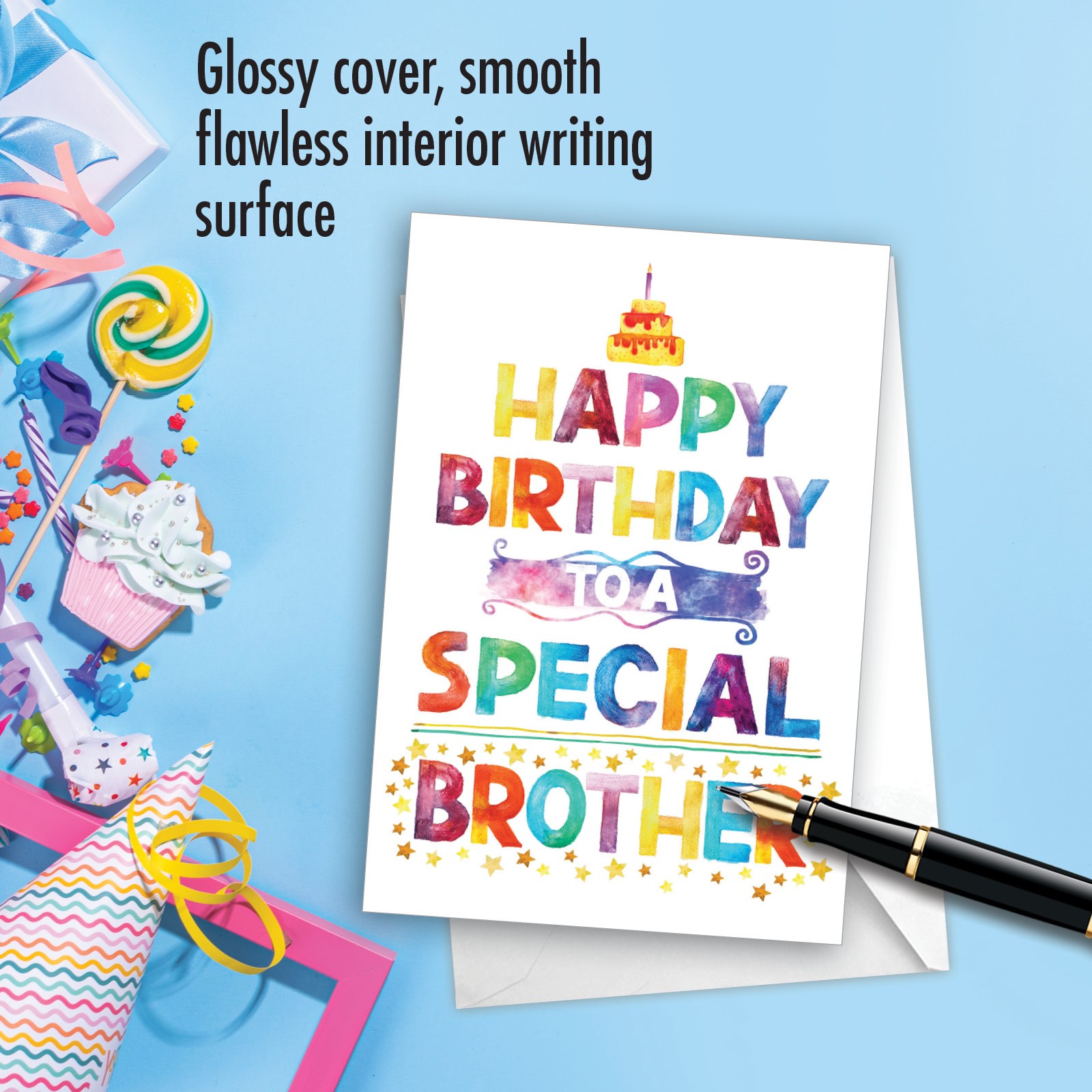 (1 Card) Special Brother – Funny Birthday Brother Greeting Card – NobleWorks