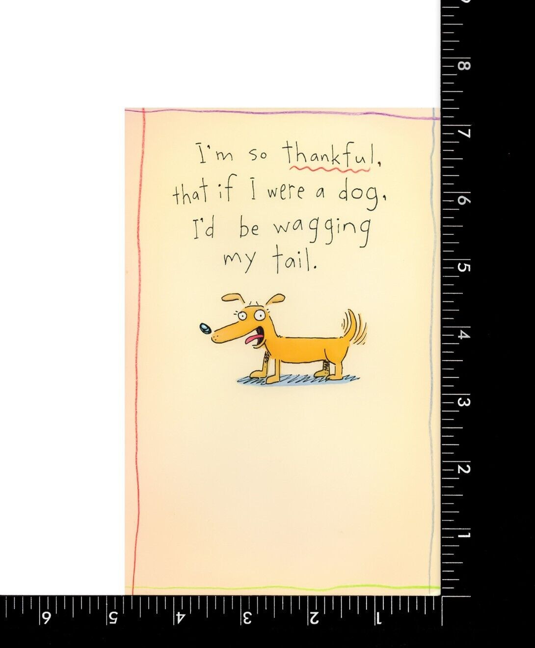 Funny THANK YOU Card Dog, Animals, Dog, Comic, by American Greetings+ Envelope