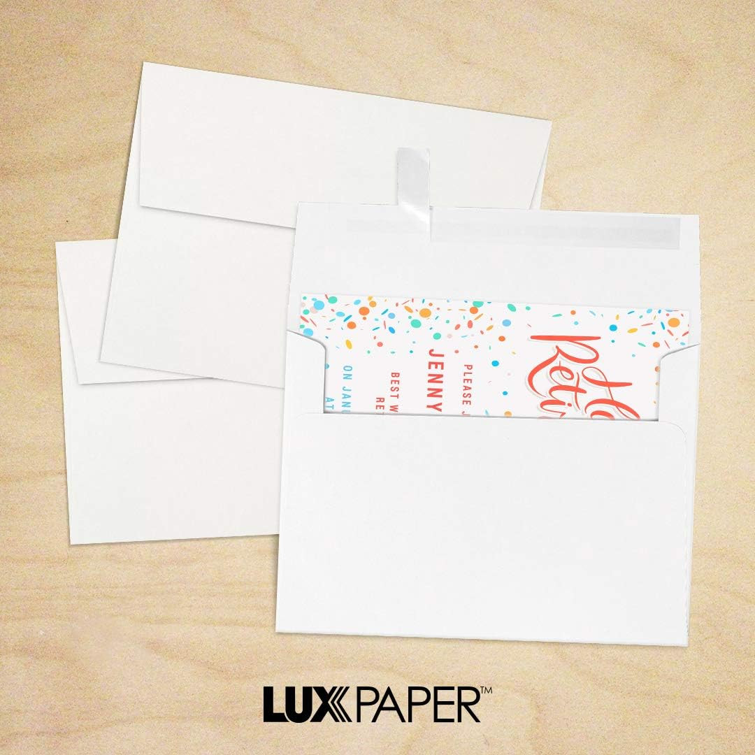 A7 Invitation Envelopes | Peel & Press | 5 1/4″ X 7 1/4″ | White | 24Lb. Text |