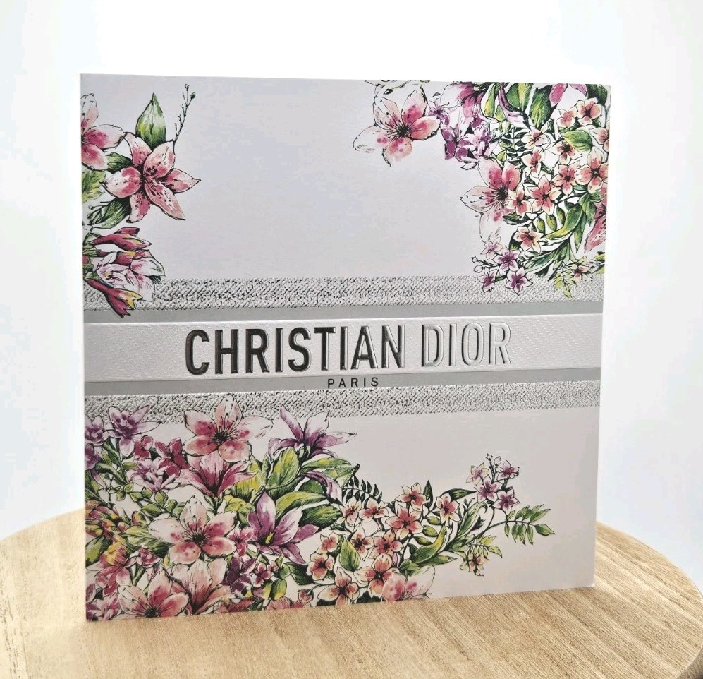 NEW Christian Dior Holiday Greeting Card Decor Floral Design – Single Card Blank