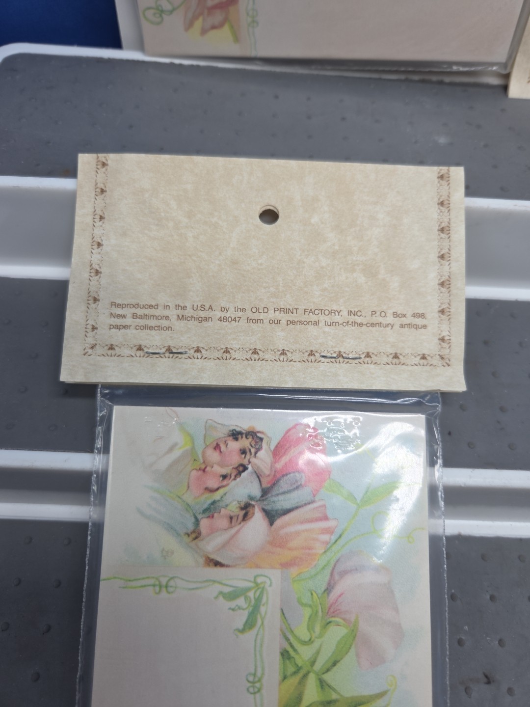 Lot of 24 Turn Of The Century Recipe Cards Girls Old Print Factory 2 Packs Vtg