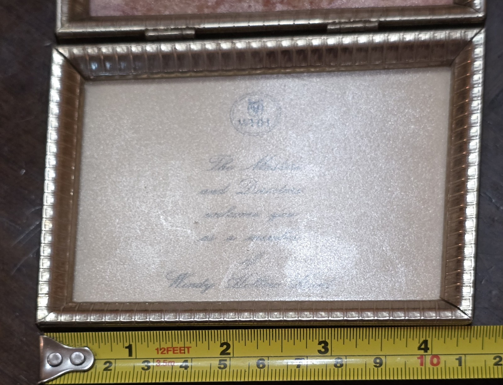 3½” X 4½” Windy Hollow Hunt Membership Acknowledgement Hunting Metal Frame