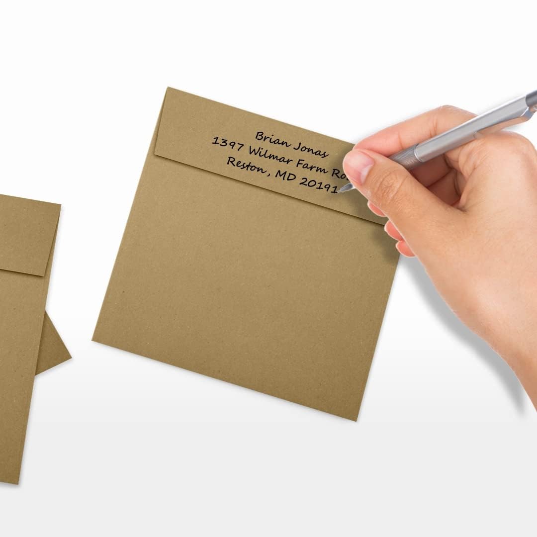 LUXPaper Square Invitation Envelopes | Peel & Press | 5 x 5 | Grocery Bag B…