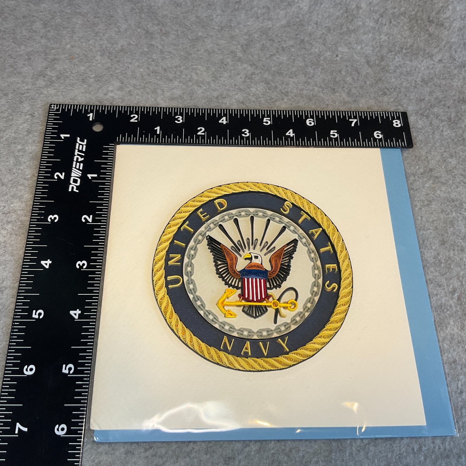 US NAVY – YODER DO AMERICA’S QUILLING CARD COMPANY GREETING CARD – Blank