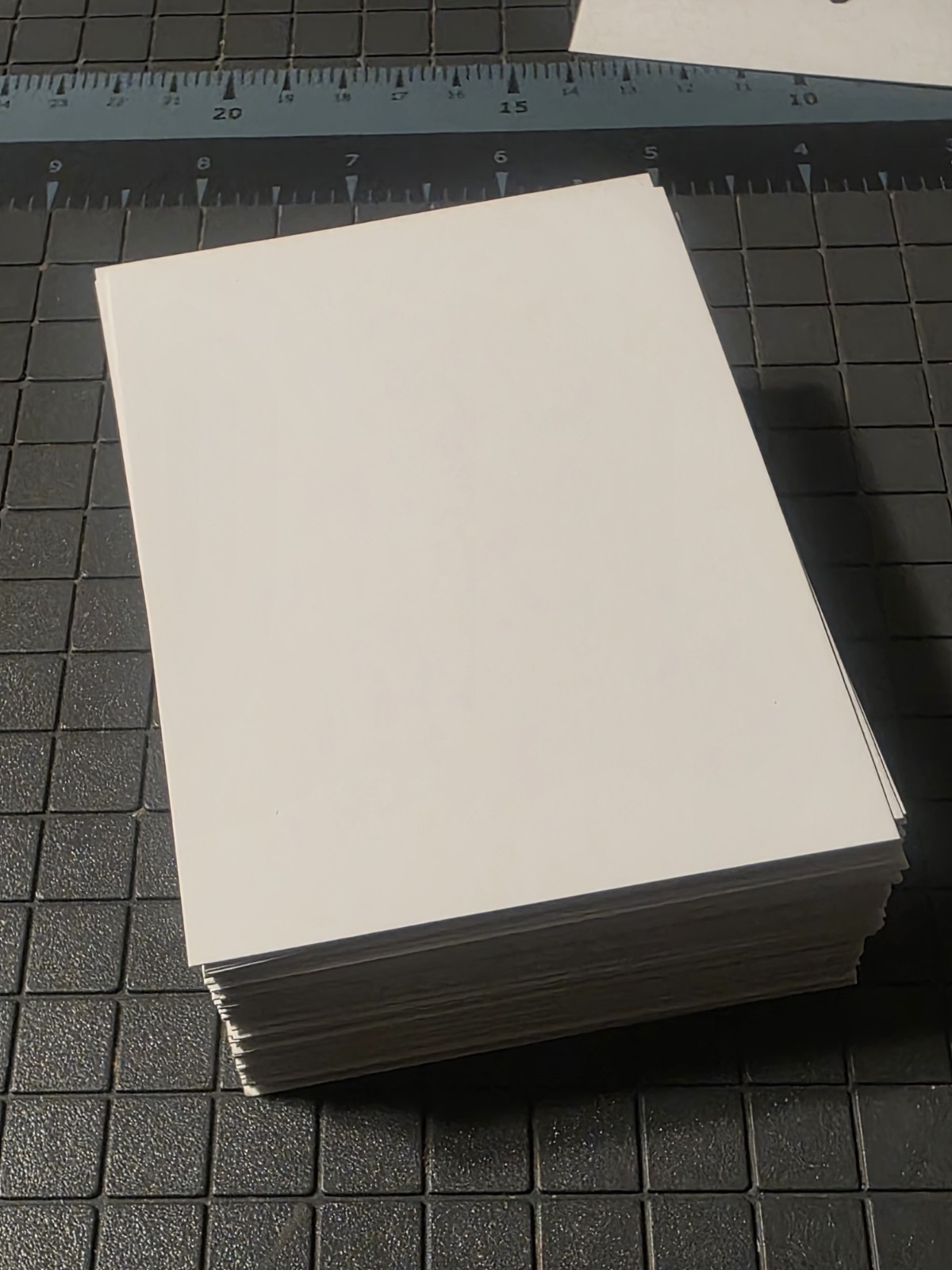 Blank White Inventory Cards 3″x4″ (100 Pieces) Thin White Cardboard Sheet Stock