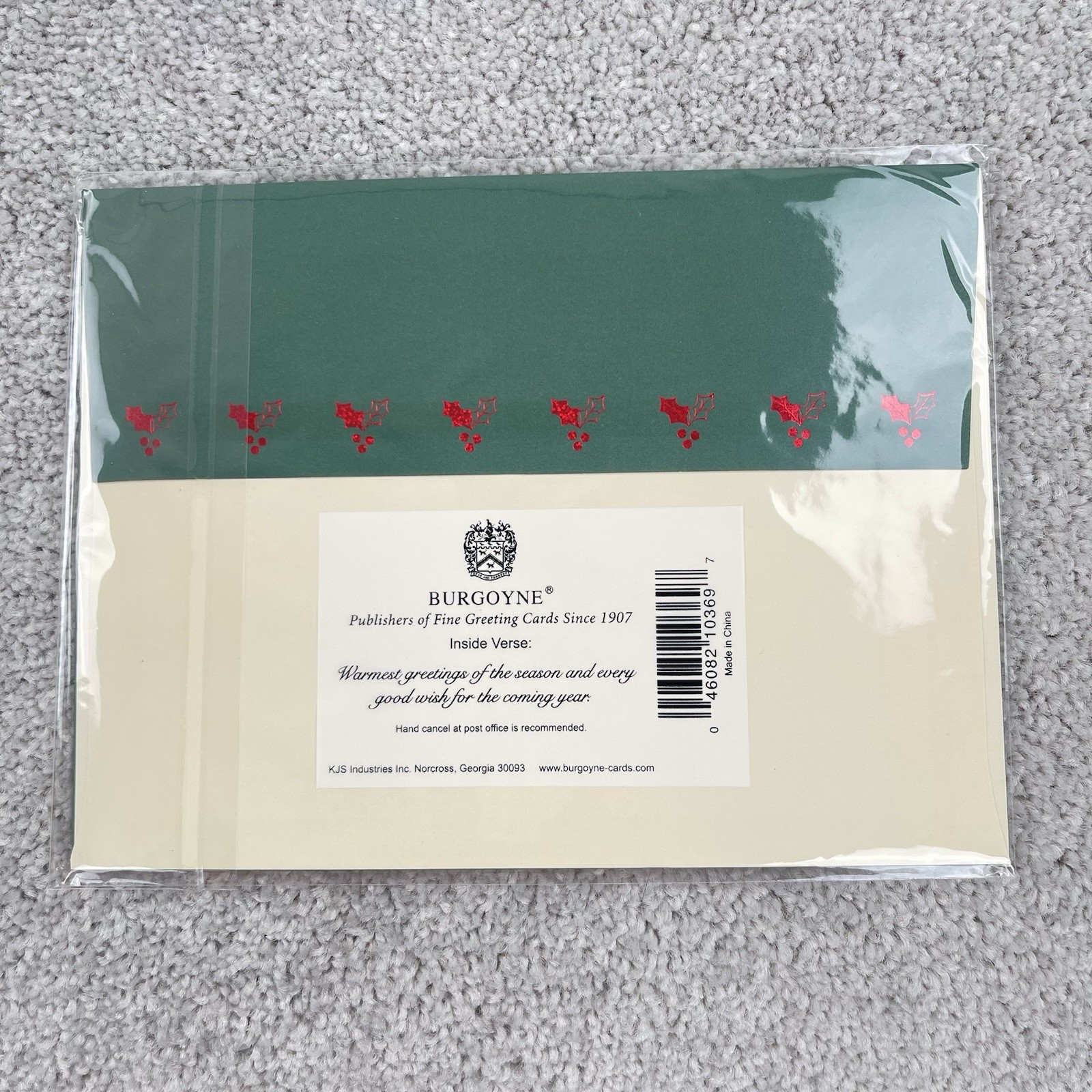 Burgoyne Christmas Cards Lot 8 Handmade 3D New in Wrap Matching Envelopes