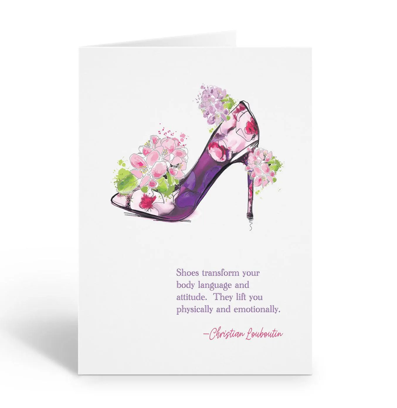 Stonehouse Collection | Fashionable Shoe Note Card Set | Inspiring – B14576