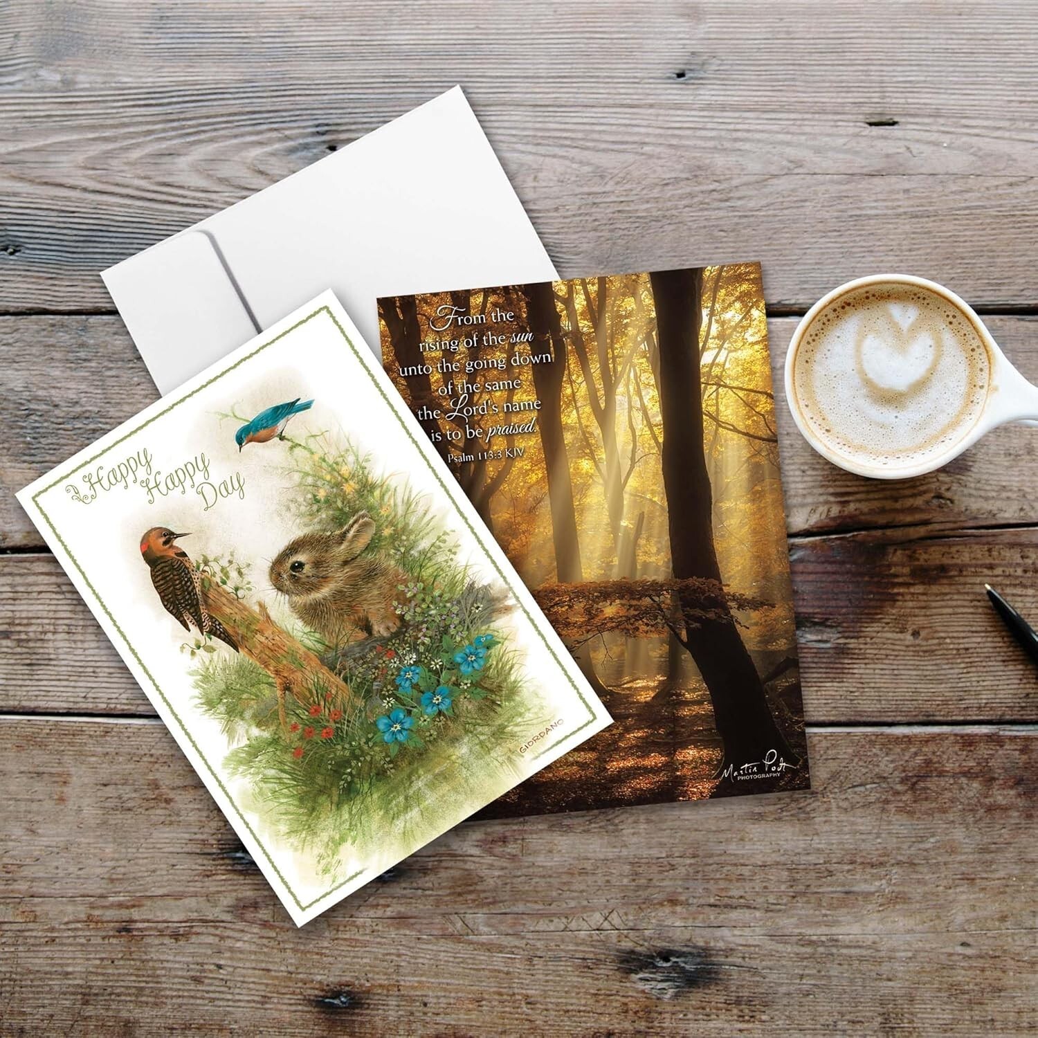 24 Birthday Cards with King James Version Pastel, Neutral, Metallic