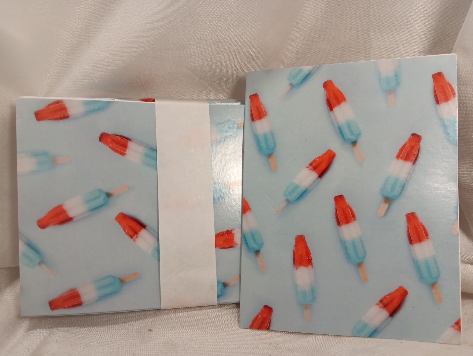 Buffini & Co 25 Bomb Pops, 4th July, Blank Note Cards With Envelopes 5.5″x4.2.5″