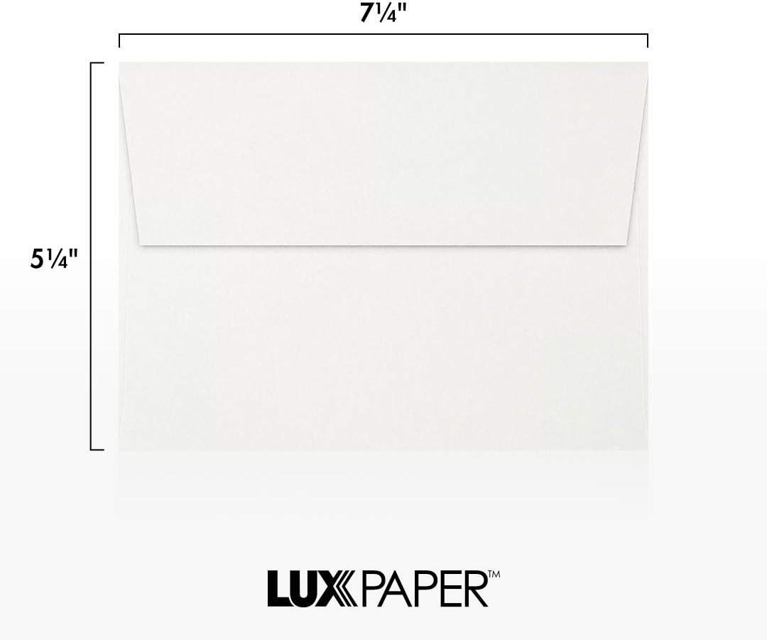 A7 Invitation Envelopes | Peel & Press | 5 1/4″ X 7 1/4″ | White | 24Lb. Text |