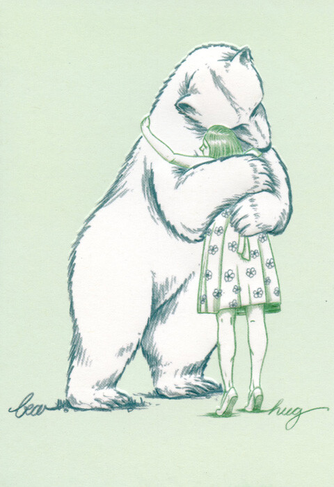 Recycled Paper Greetings Bear Hug Support Encouragement Card
