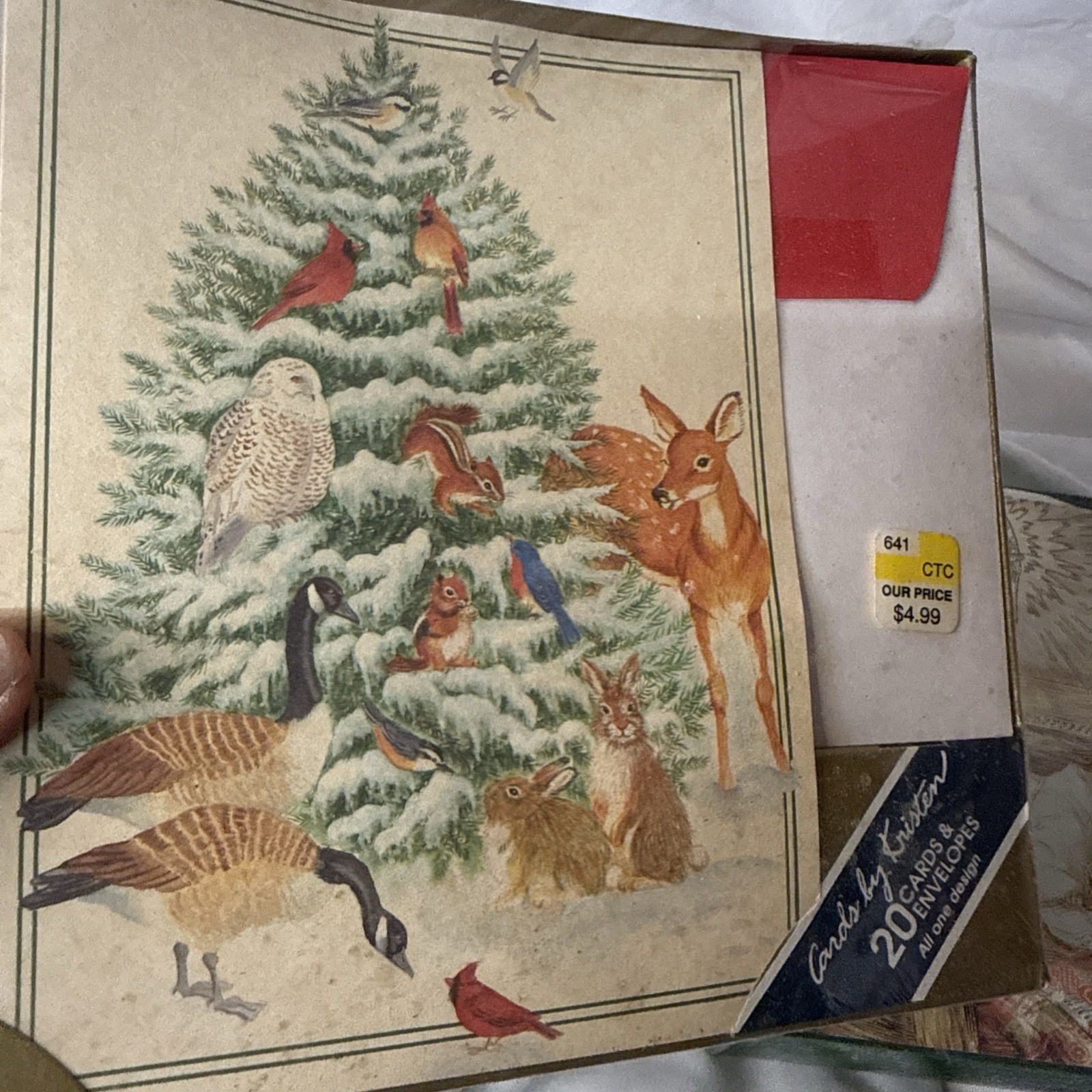 Burgoyne Christmas Cards Sealed Box Lot Of 60 W/Envelopes Plus Mark Seals VTG