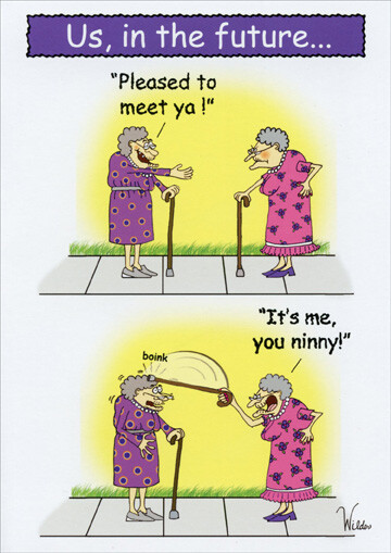 Pleased To Meet Ya Funny Birthday Card – Greeting Card by Oatmeal Studios