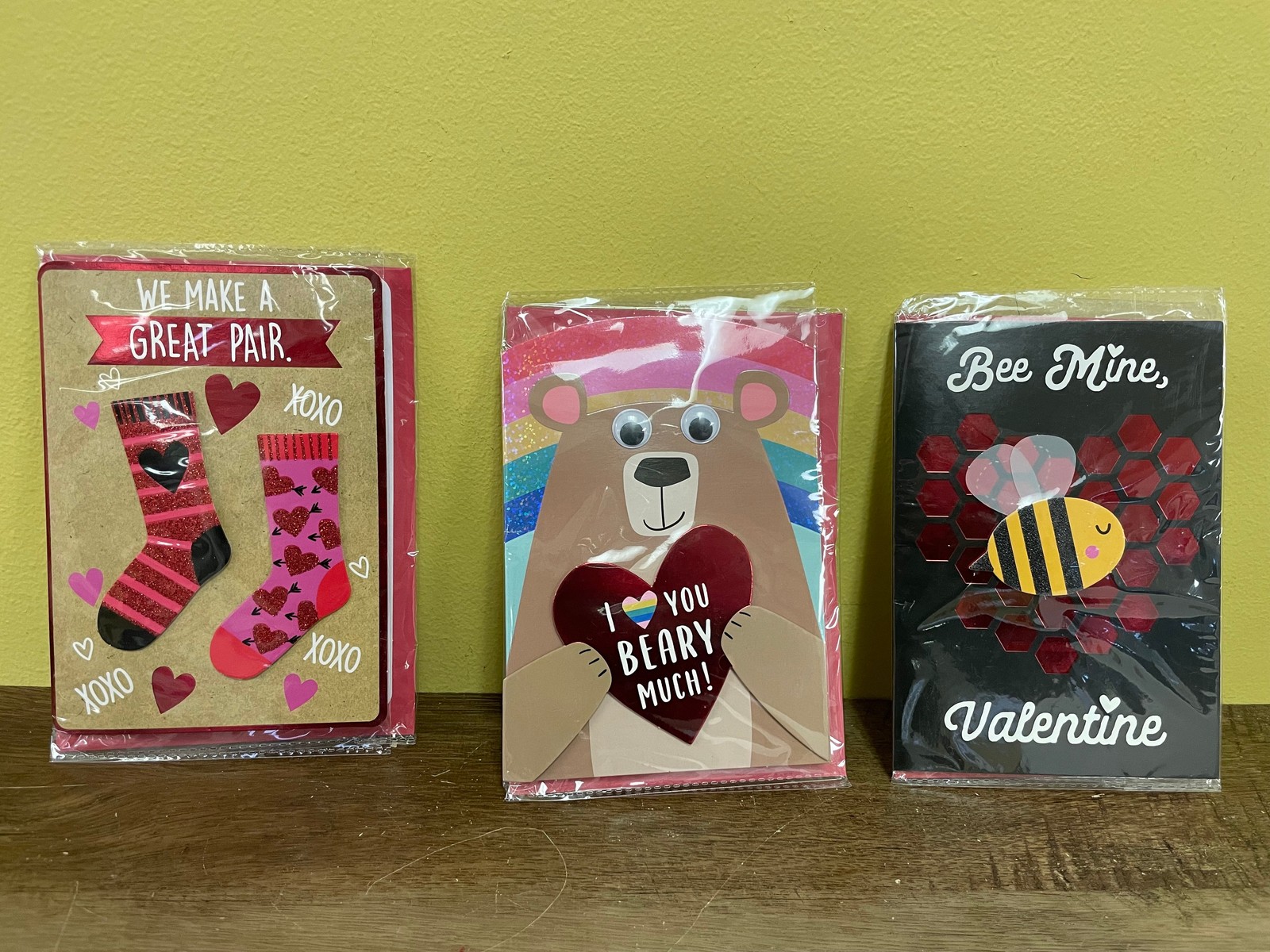 Mixed Lot of 8 New Valentine Cards Multiple Designs for Anyone Family Voila