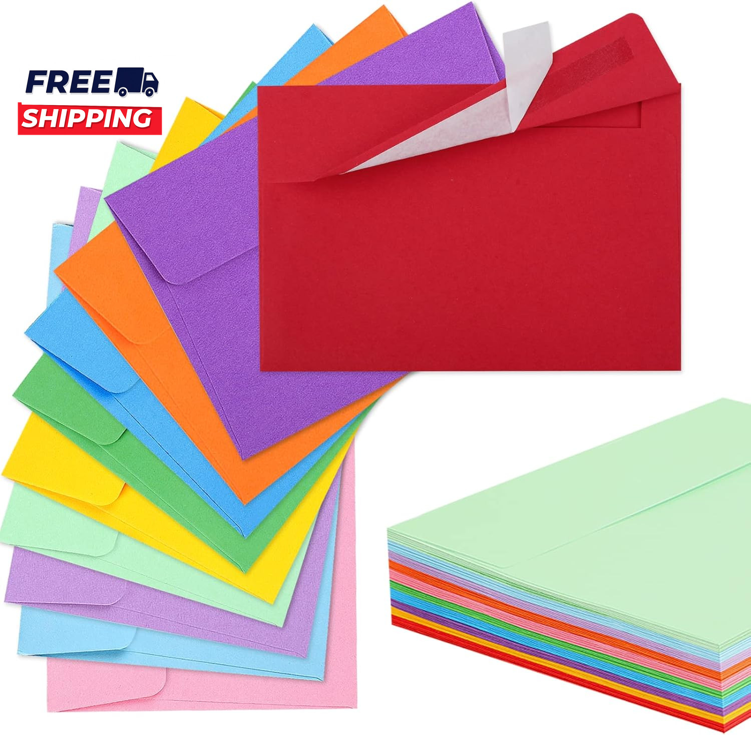 70 Pack Colored Envelopes 4.375X5.75″ Envelopes Card Envelopes A2 Envelopes Enve