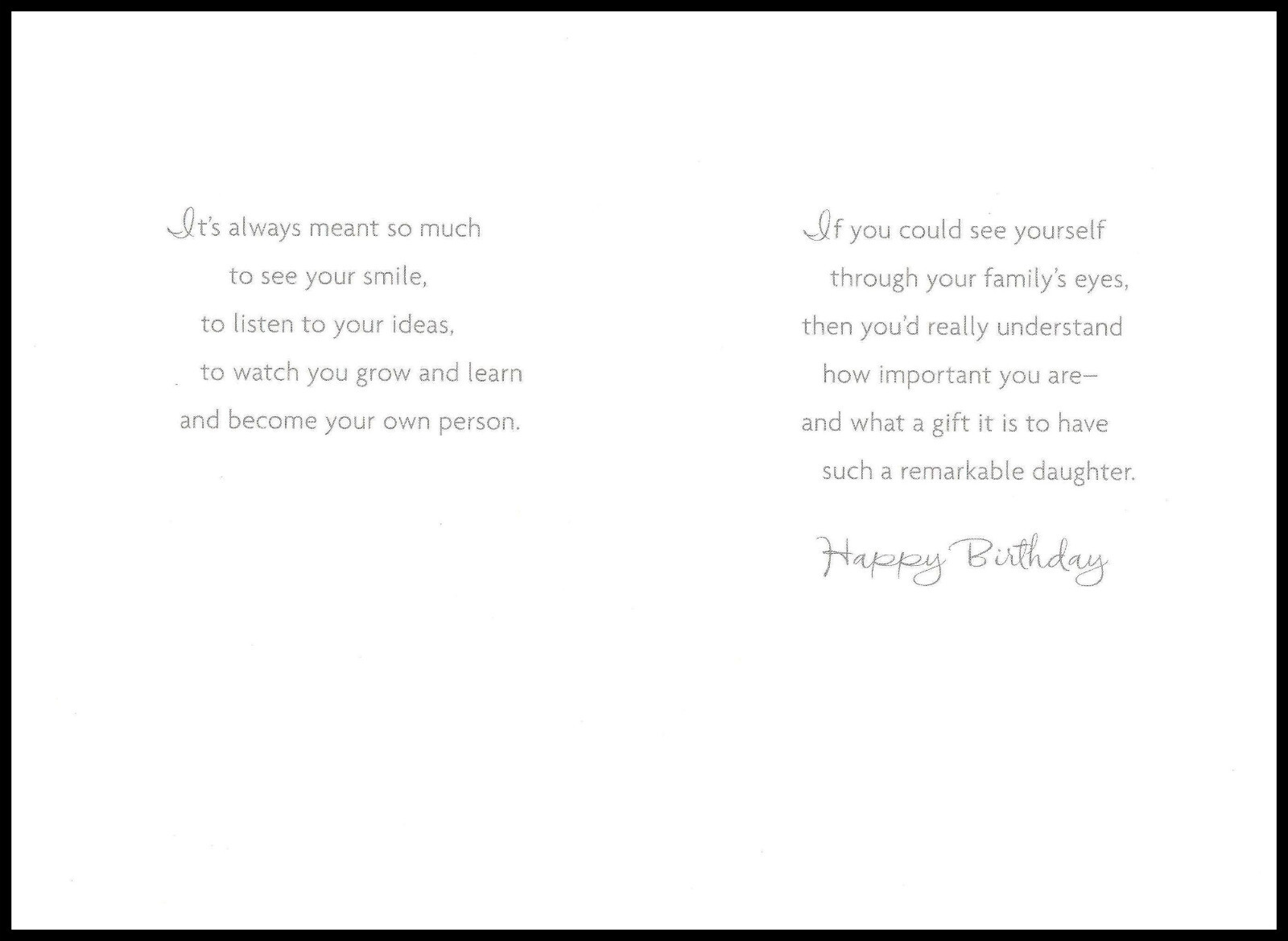 Greeting Card – Flower – For Daughter – Birthday – 0345