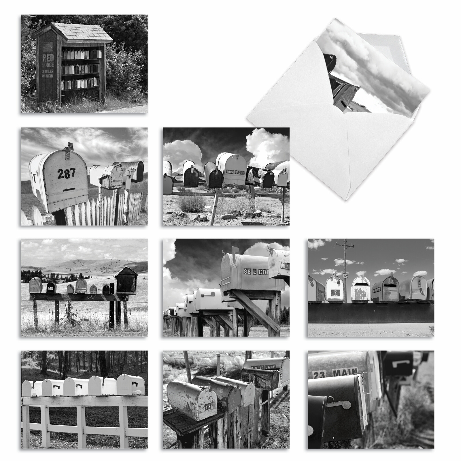 10 Assorted All Occasion Note Cards Blank – IN THE MAIL