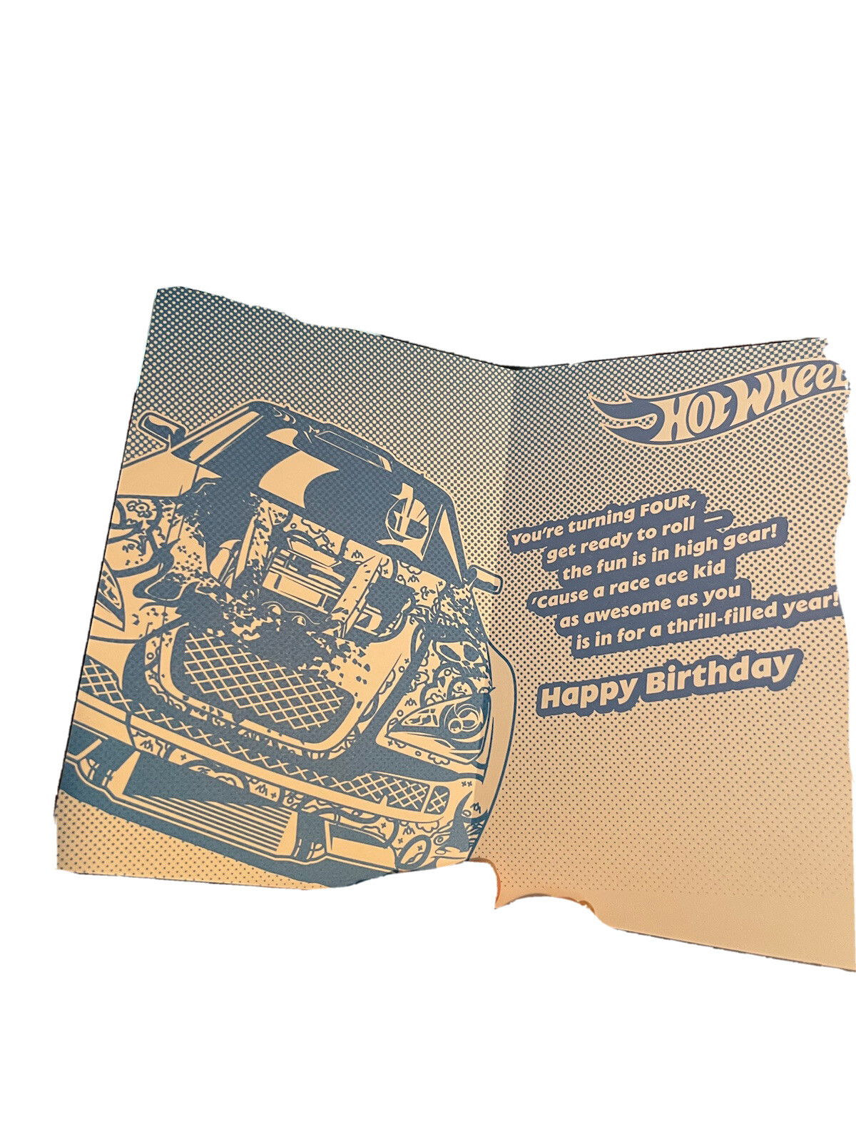 American Greetings Card For A 4 Year Old Hot Wheels