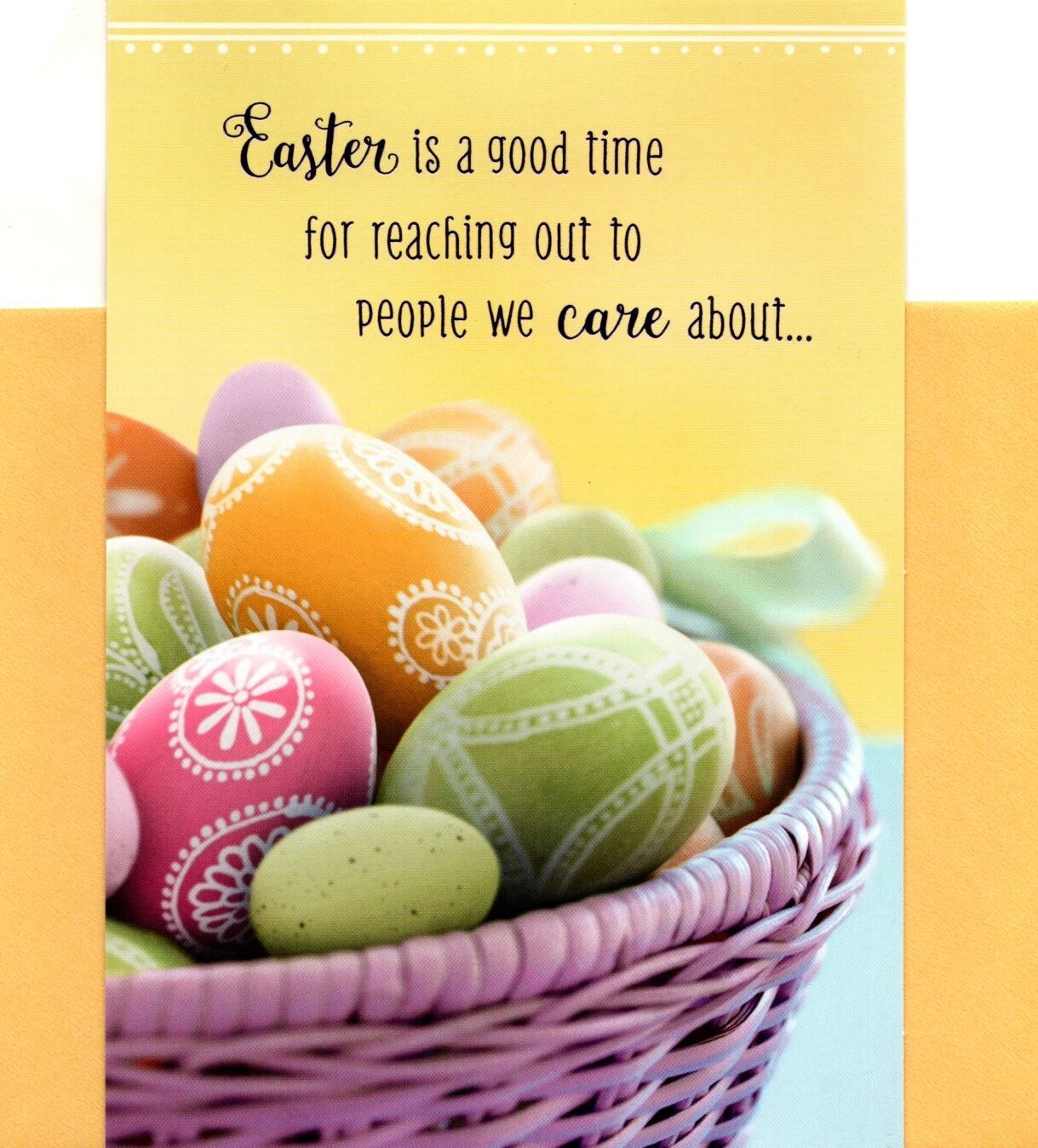 Happy Easter Colored & Decorated Egg Eggs Hallmark Greeting Card