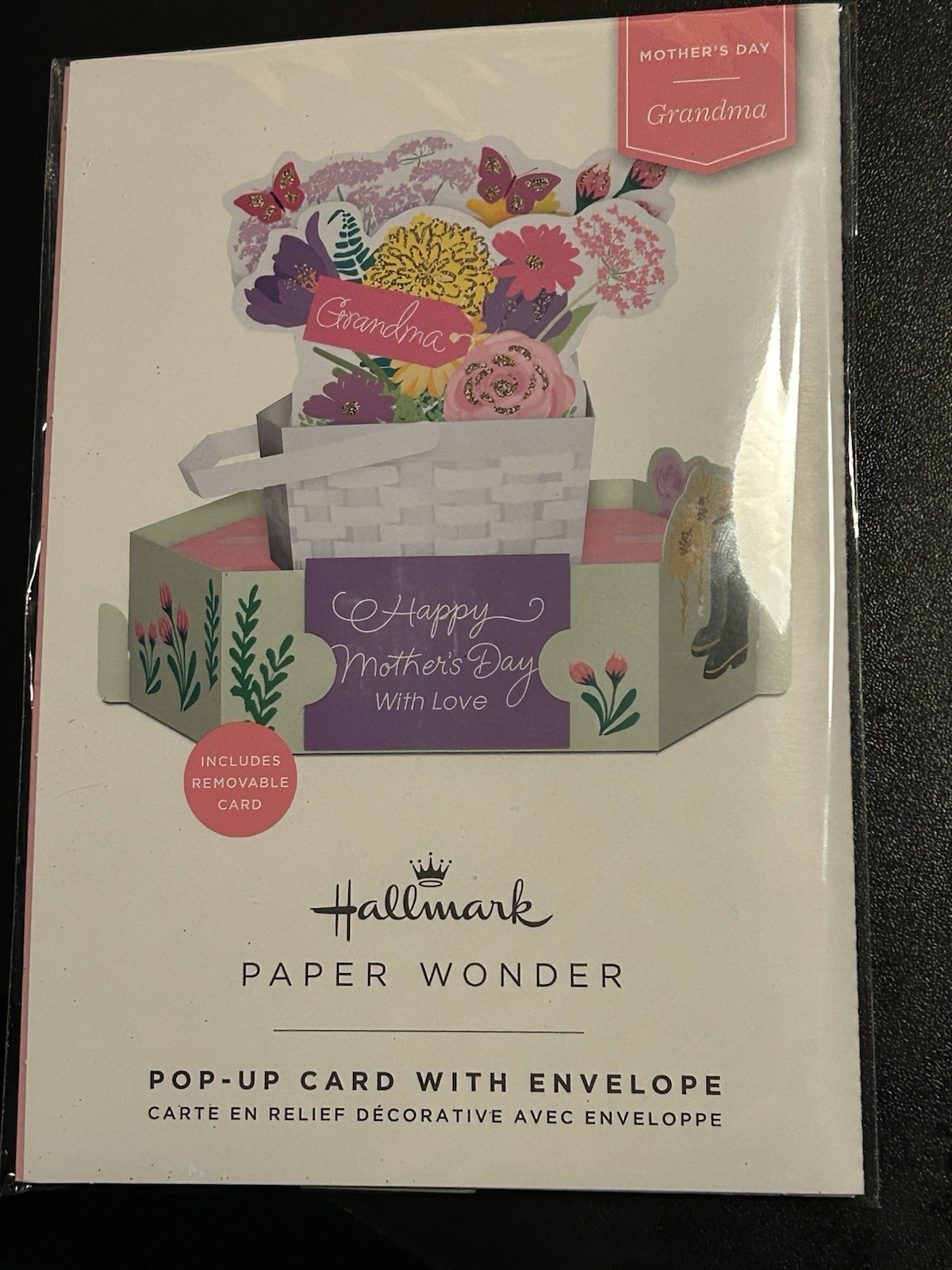 Hallmark Paper Wonder Mother’s Day Pop Up Card – Flowers & Butterflies – Grandma